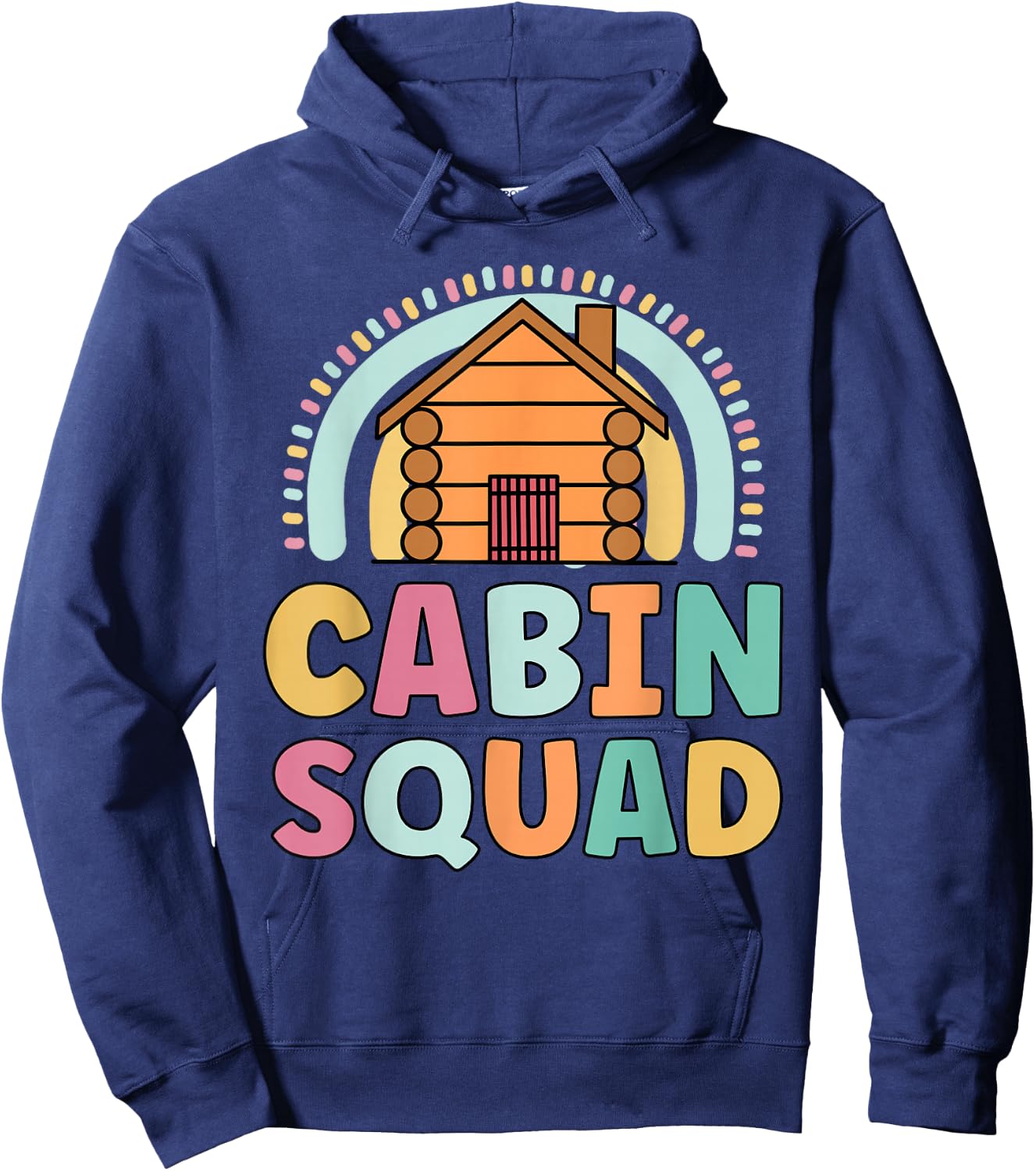 Cabin Squad Funny Matching For Girls Log Cabin Summer Hoodie - Hoodie | Navy