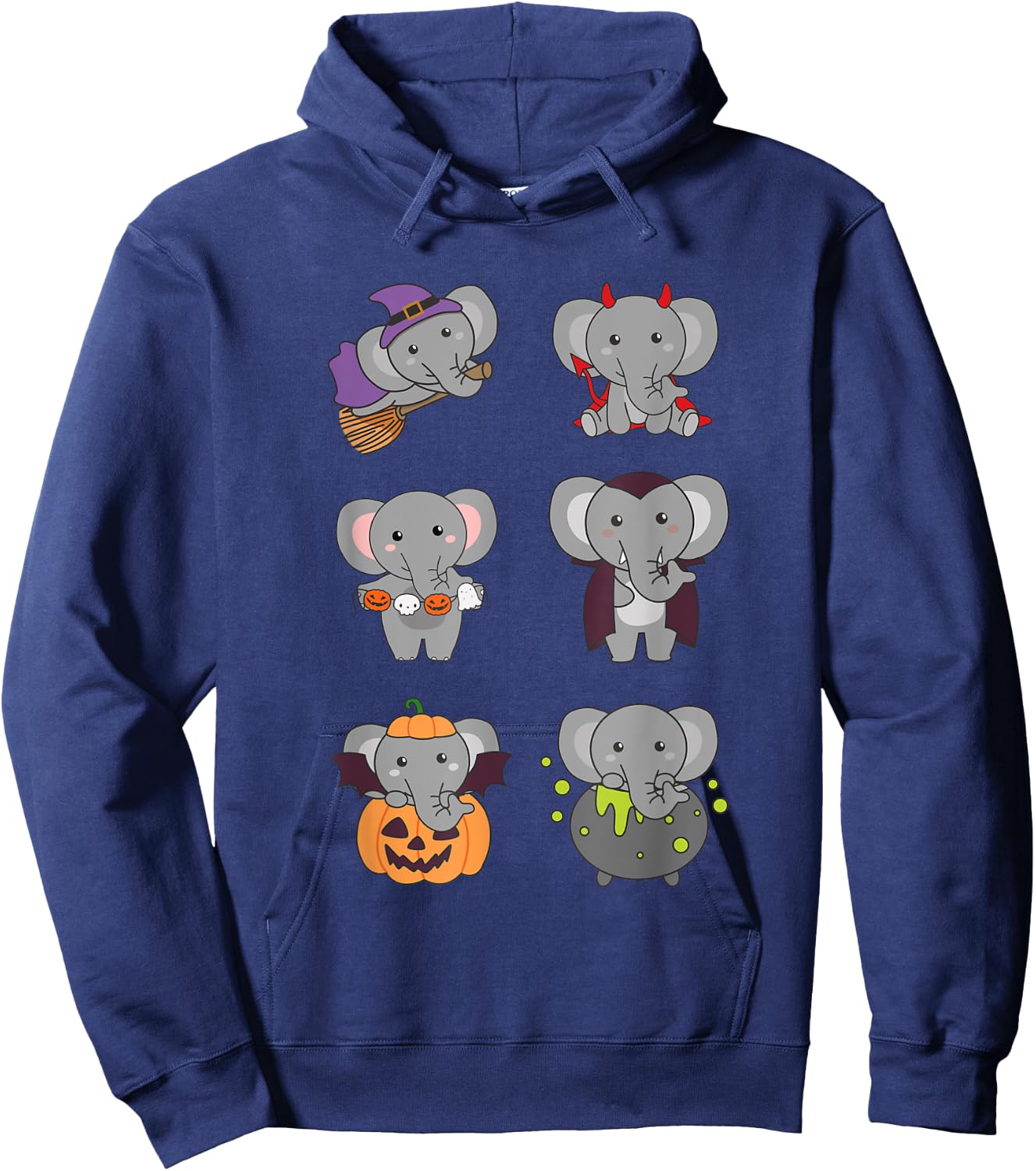 Elephant Halloween Costume Elephant Halloween Hoodie - Hoodie | Navy