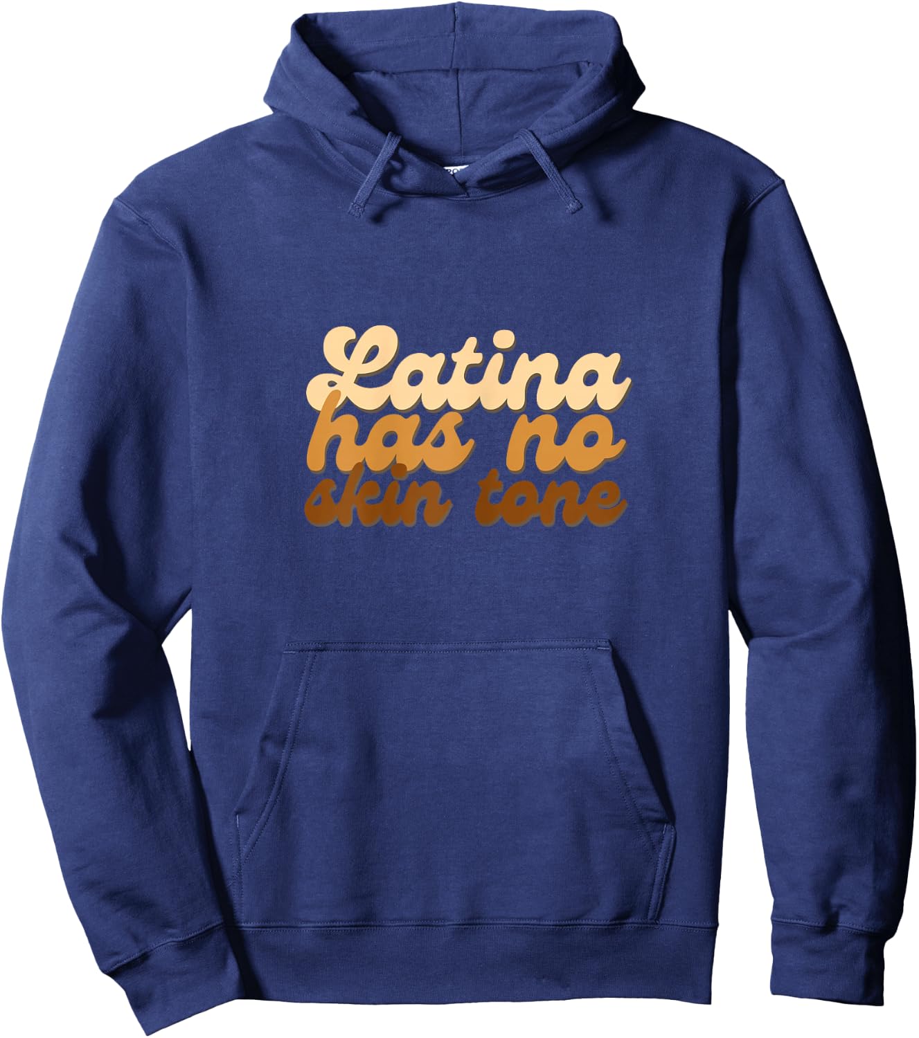 Latina Has No Skin Tone Unified Woman Empower Afro Hoodie - Hoodie | Navy