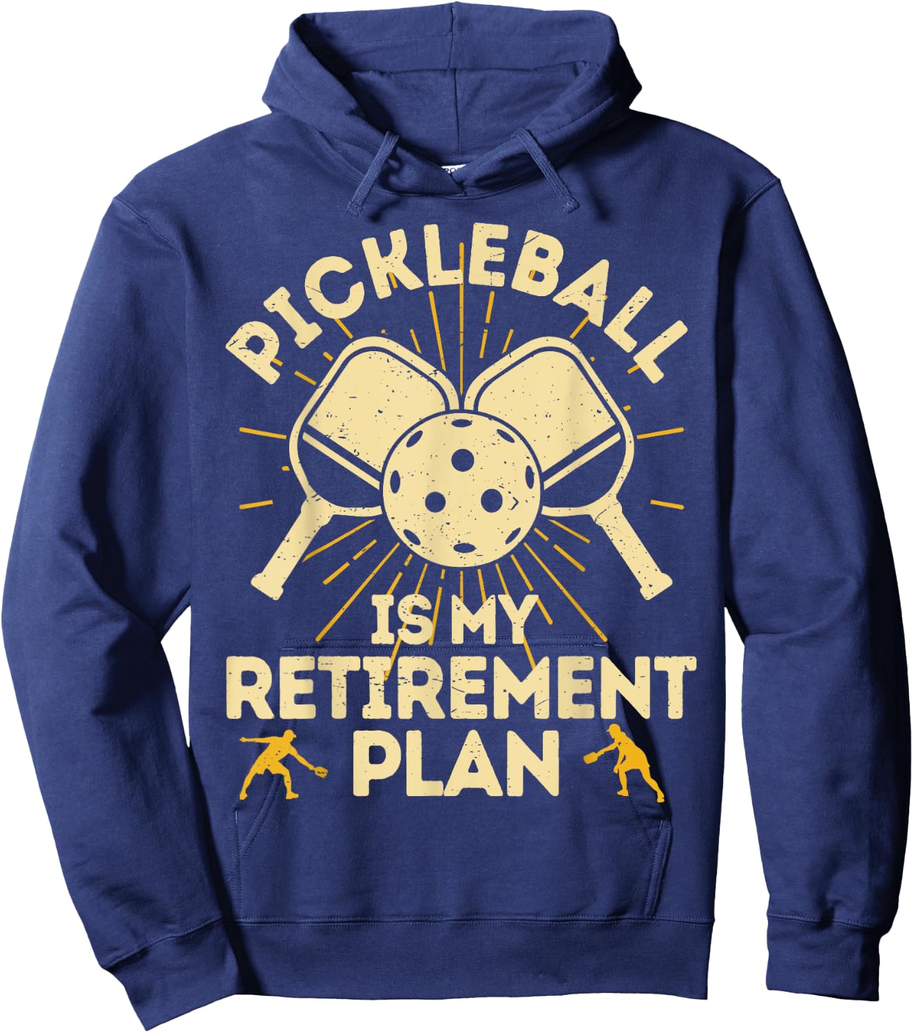 Funny Pickleball My Retirement Plan Vintage Women Player Hoodie - Hoodie | Navy