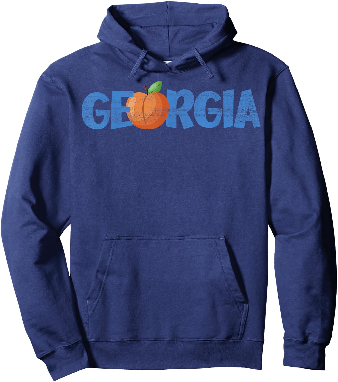 Georgia Peach Georgia US State Family Vacation Camping Hoodie - Hoodie | Navy