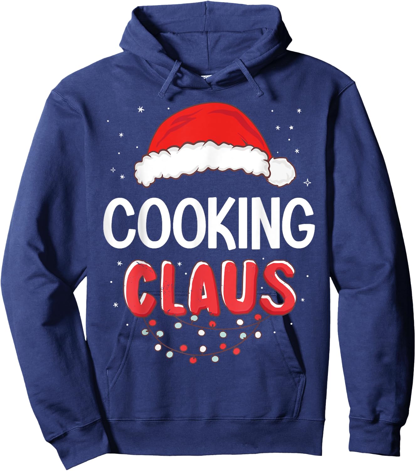 Cooking Santa Claus Christmas Matching Costume Hoodie - Hoodie | Navy