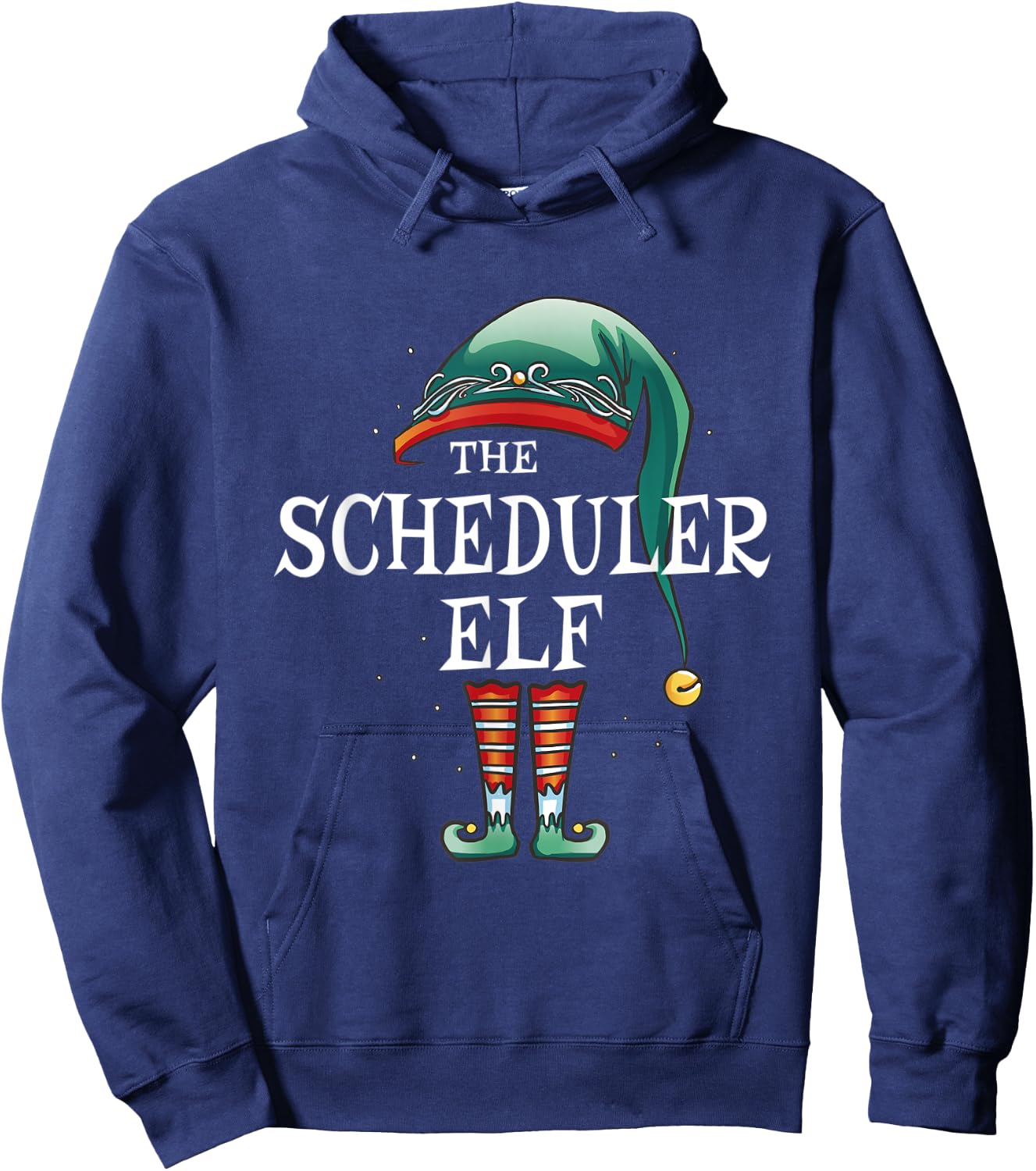 Scheduler Elf Job Christmas Hoodie - Hoodie | Navy