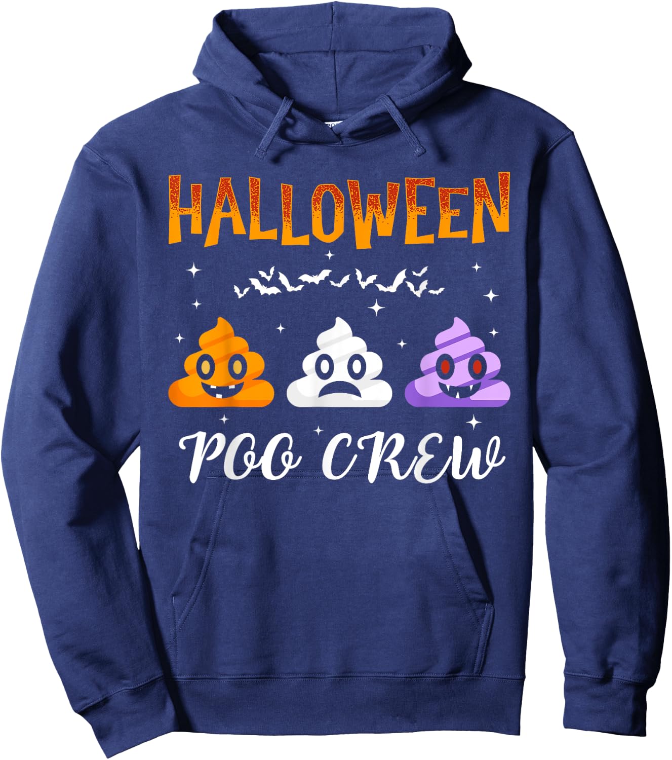 Halloween Poo-Crew Funny Halloween Poop Spooky Squad Crew Hoodie - Hoodie | Navy