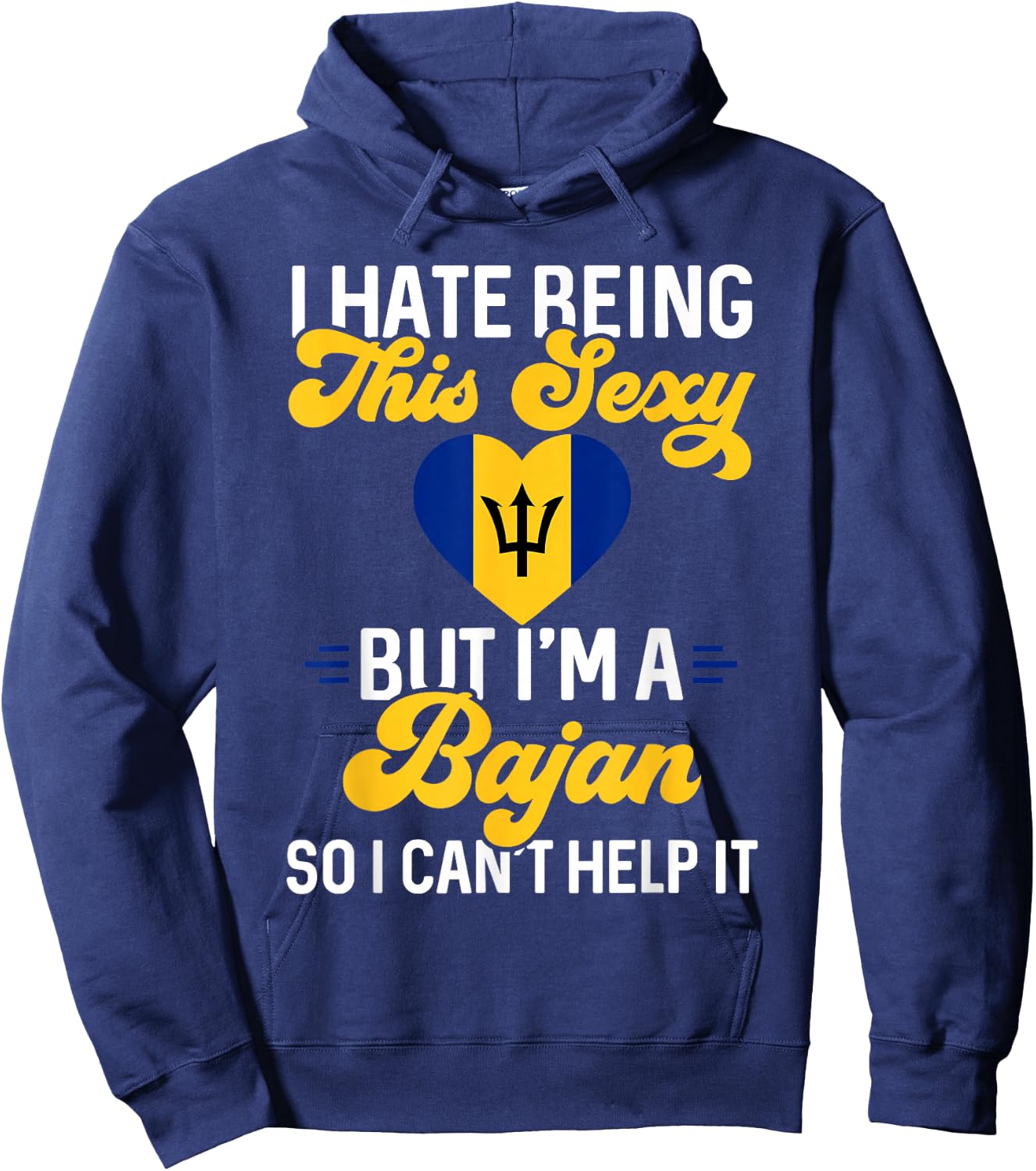 Barbados Flag Barbadian Bajan Hoodie - Hoodie | Navy