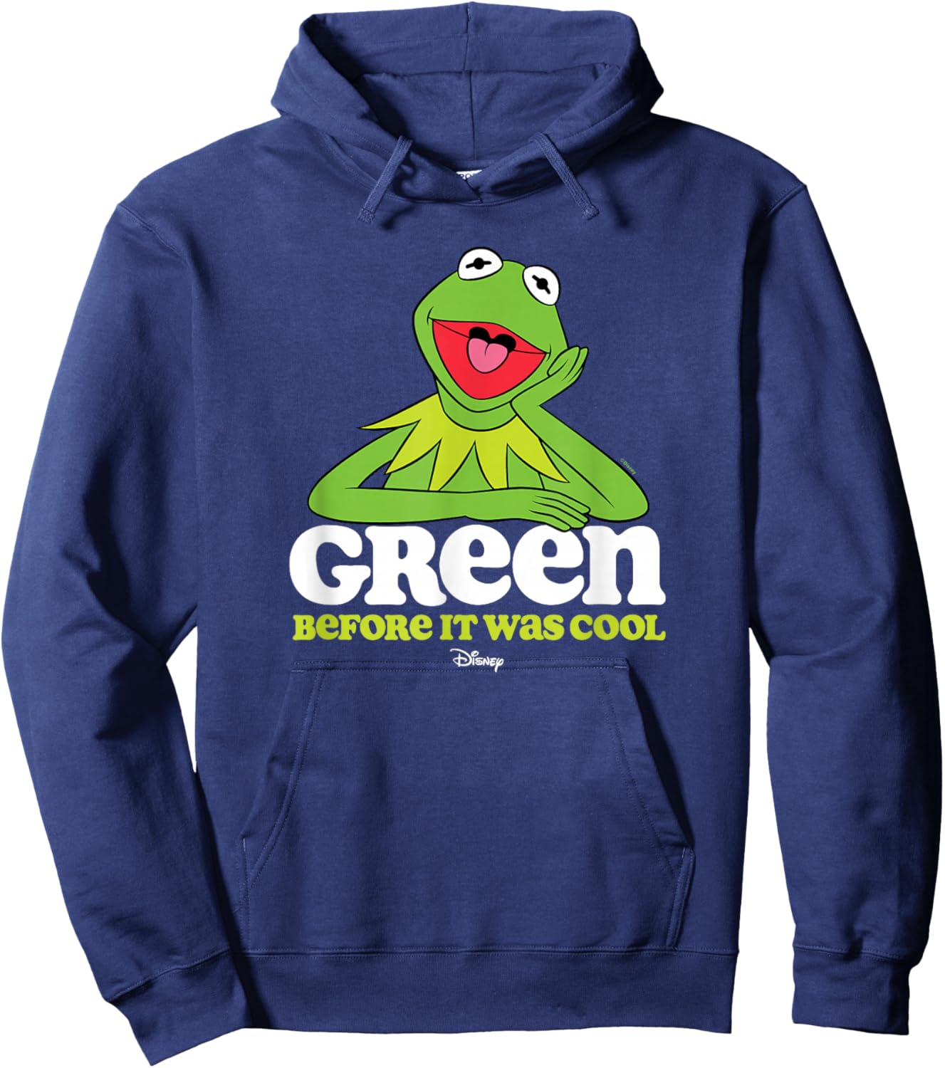The Muppets - Kermit Green Before It Was Cool Hoodie - Hoodie | Navy