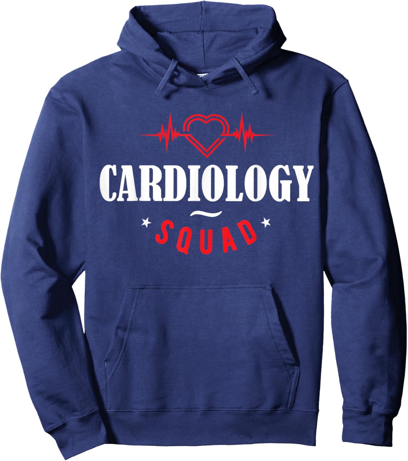 Cardiology Nurse Graphic - Cardiology Squad Hoodie - Hoodie | Navy