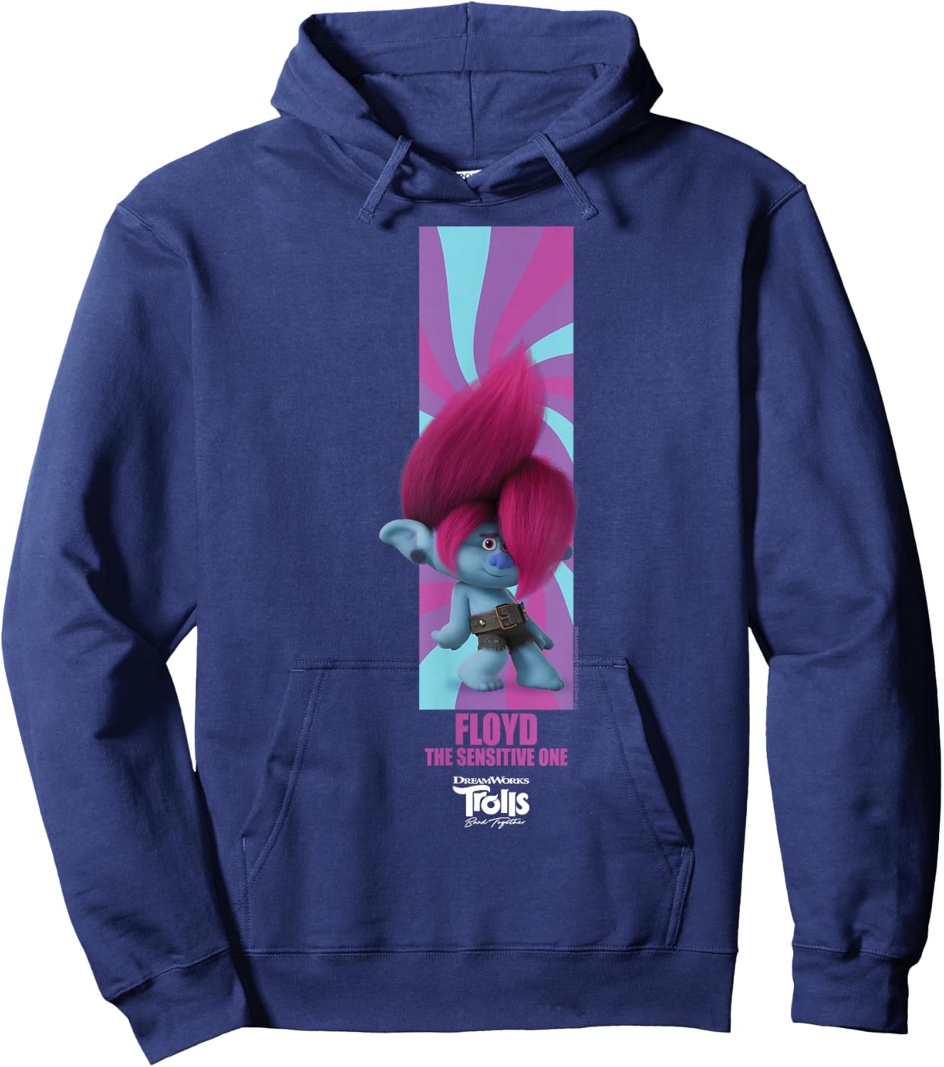 DreamWorks Trolls Band Together BroZone Floyd Hoodie - Hoodie | Navy