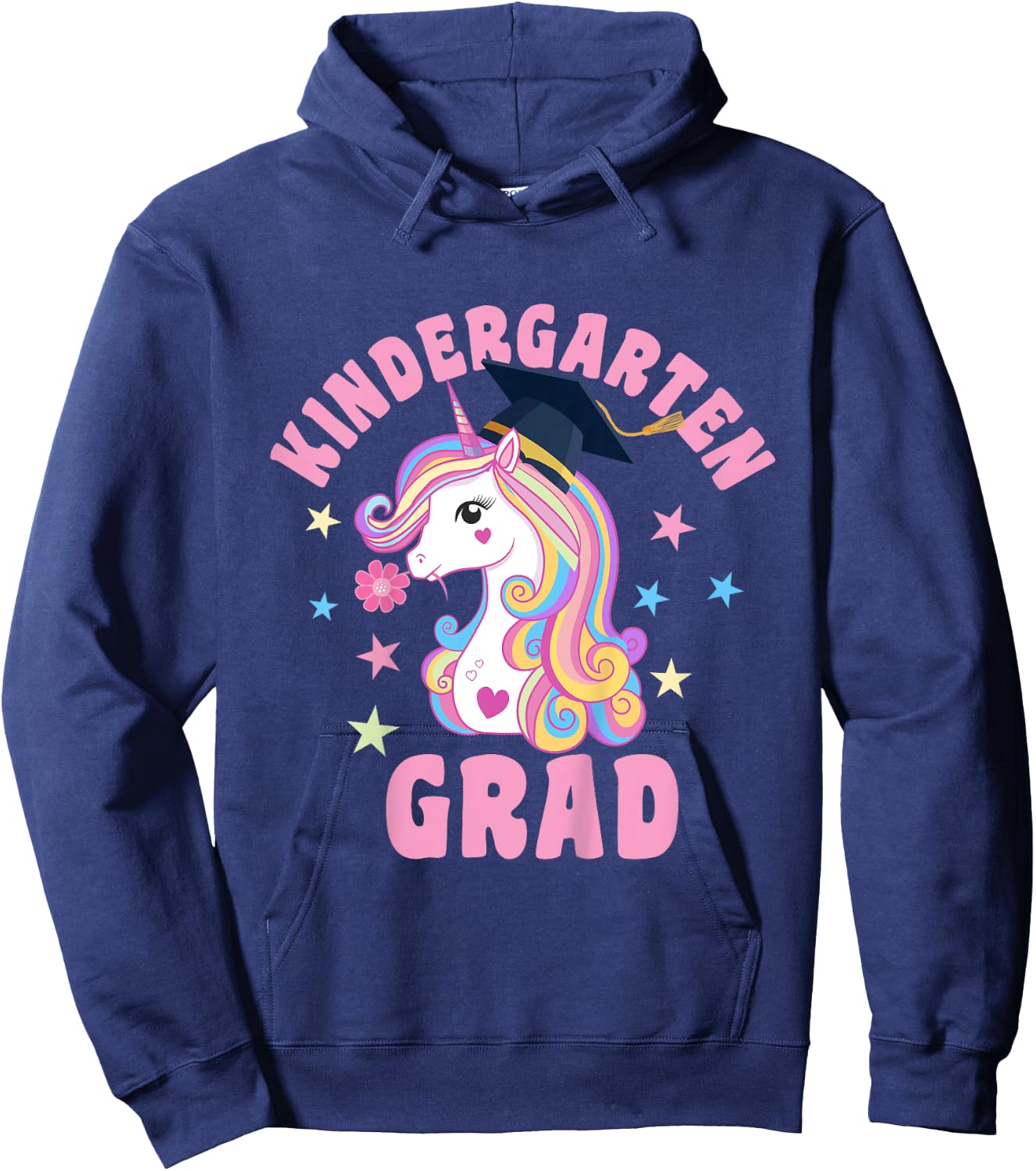 Unicorn Kindergarten Grad Kindergarten Graduation Hoodie - Hoodie | Navy