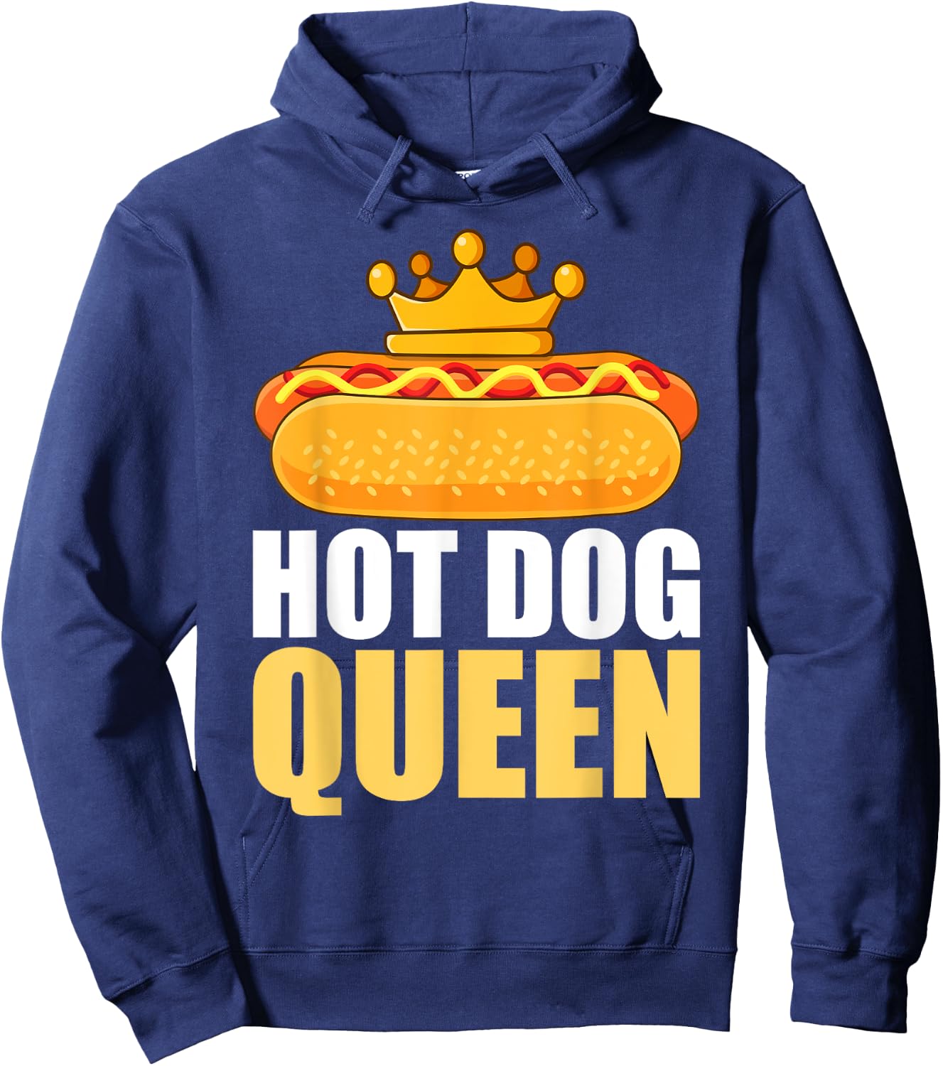 Funny Hot Dog Girls Grilled Wiener Sausage Buns Hoodie - Hoodie | Navy