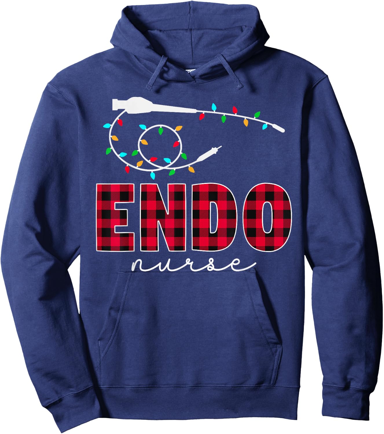 Endoscopy Endo Nurse Christmas Hoodie - Hoodie | Navy