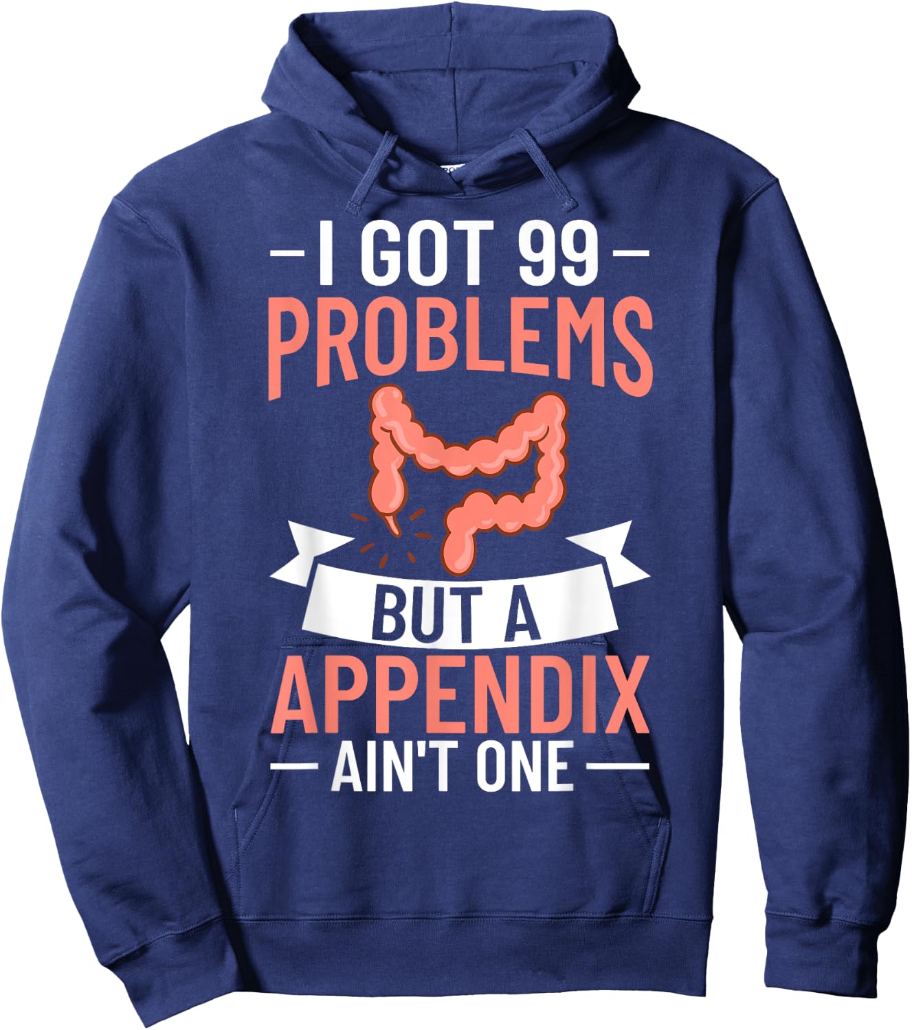 Appendix Cancer Surgery Removal Recovery Appendectomy Hoodie - Hoodie | Navy