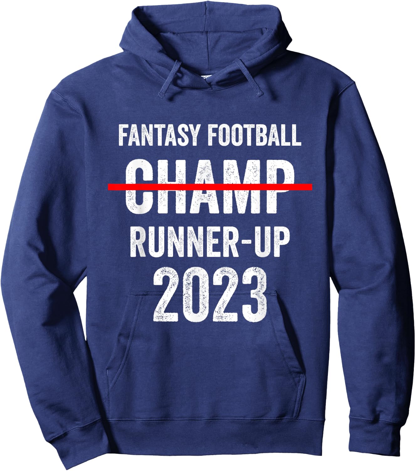 Fantasy Football 2023 League Runner-Up, 2023 FFL 2nd Place Hoodie - Hoodie | Navy