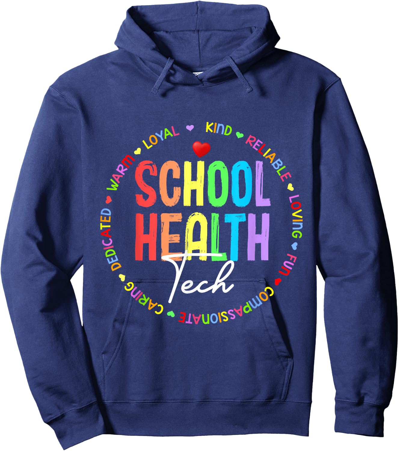 School Health TECH Squad Back To School & Appreciation Week Hoodie - Hoodie | Navy