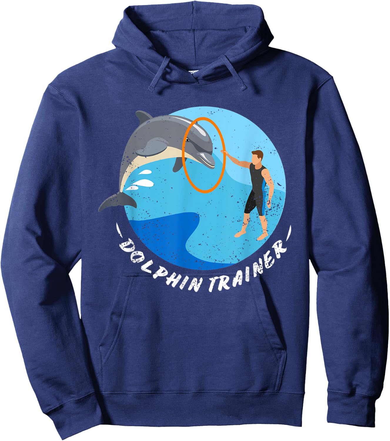 Funny Halloween Shirt Dolphin Trainer Halloween Costume Hoodie - Hoodie | Navy