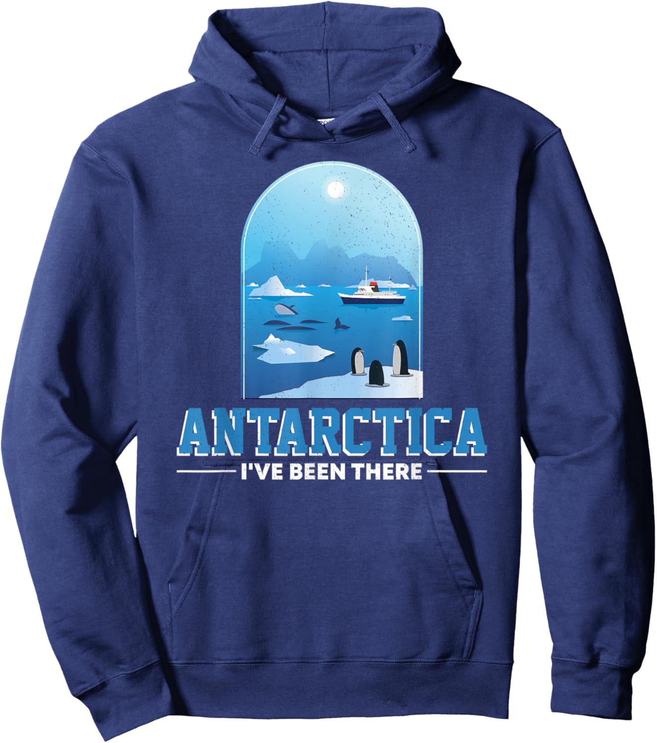 Antarctica I've Been There Antarctica Flag Travel Men Women Hoodie - Hoodie | Navy