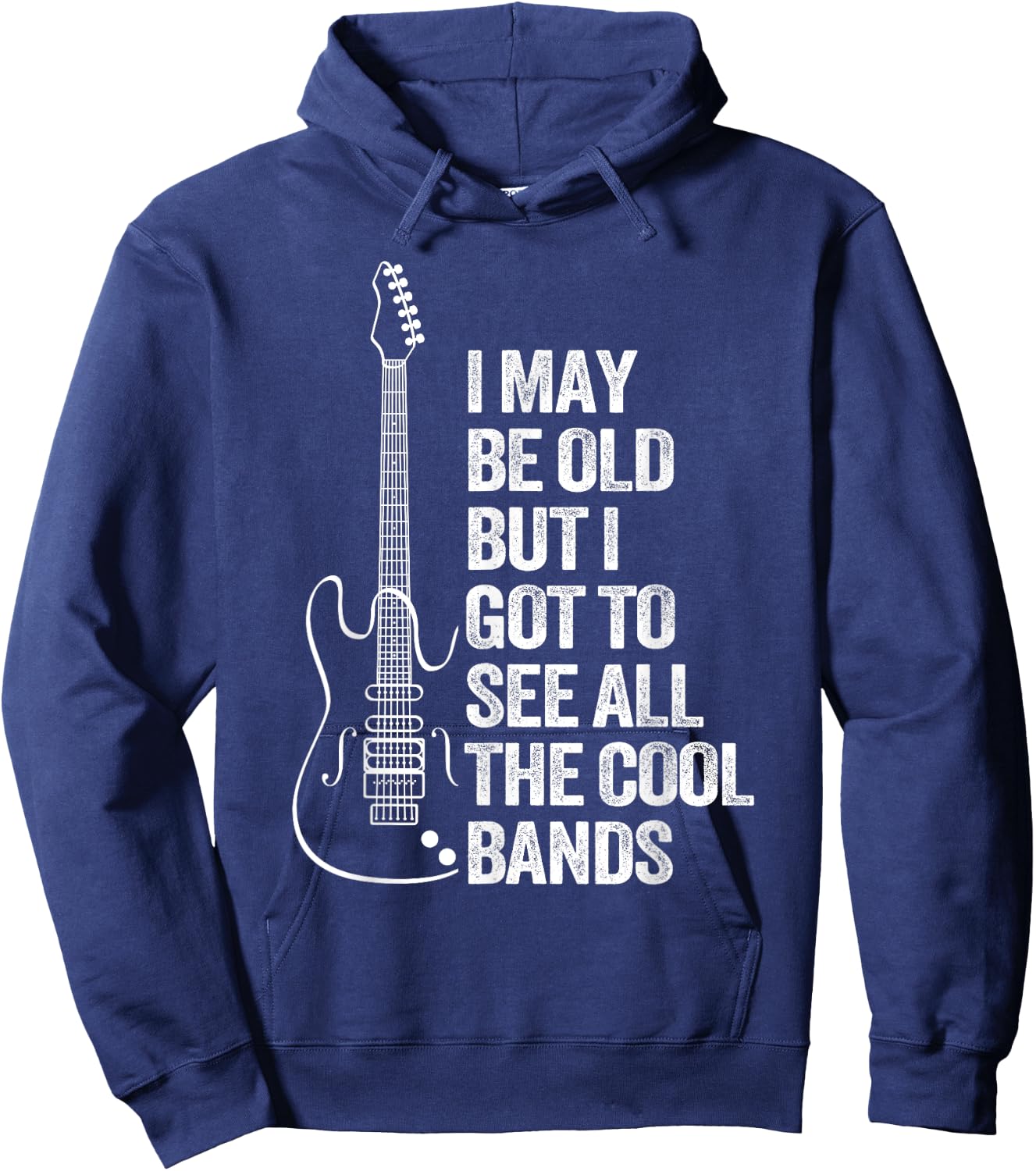 I'm Old But Saw All The Best Cool Bands Hoodie - Hoodie | Navy