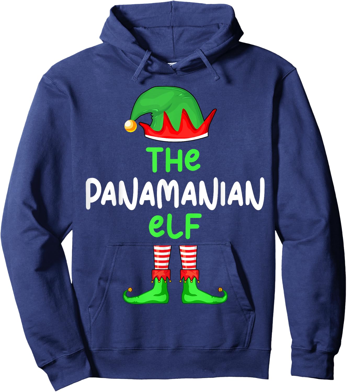 I'm The Panamanian Elf Panama Christmas Funny Pajama Hoodie - Hoodie | Navy