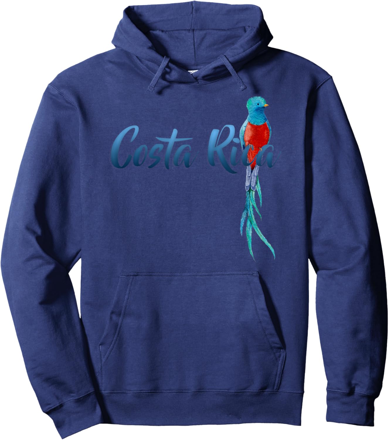 Costa Rica Quetzal Ornithologist Eco-Tourist Rainforest Bird Hoodie - Hoodie | Navy