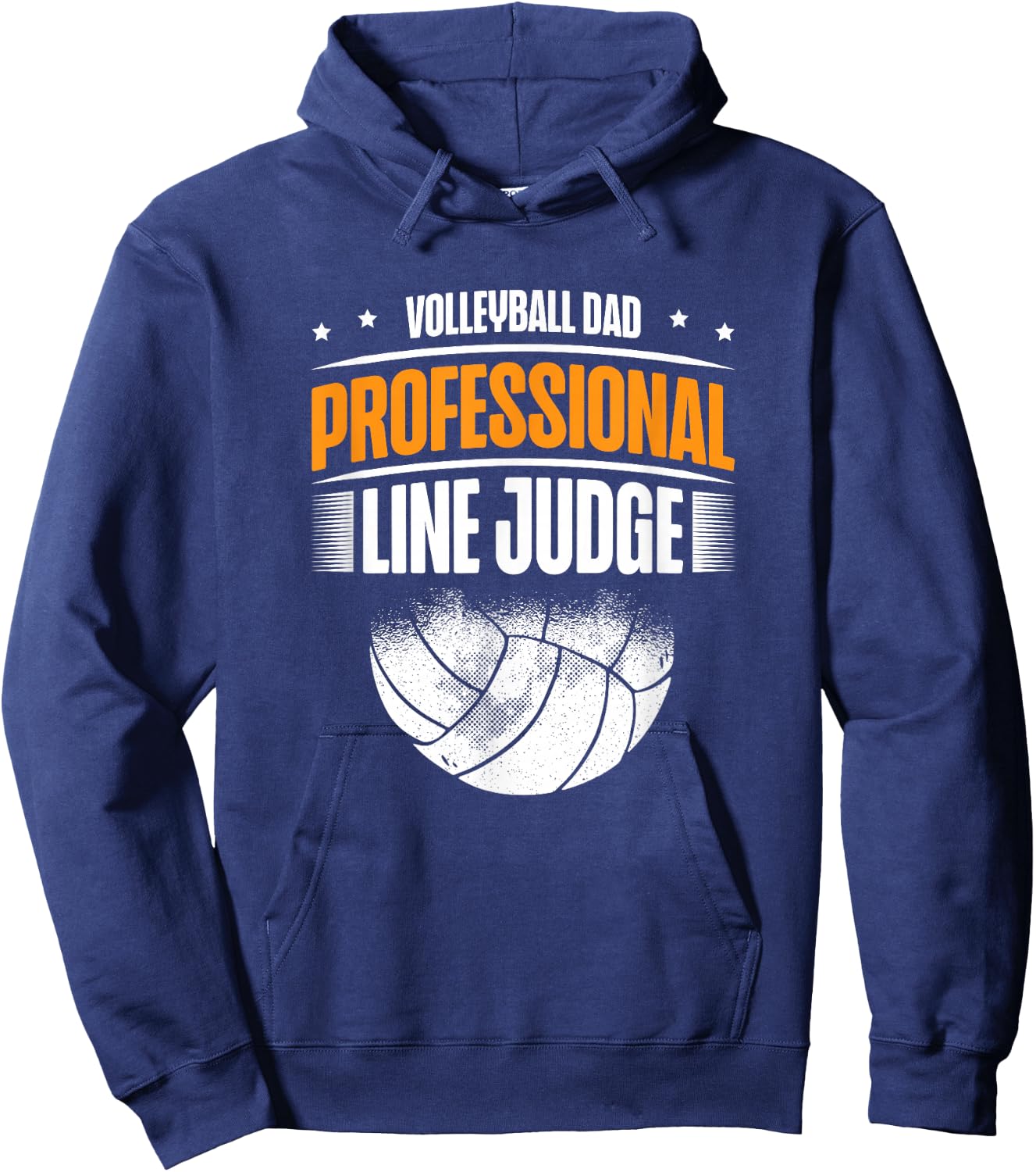 ap lucky designs for people Volleyball Dad Professional Line Judge Funny Volleyball Dad Hoodie - Hoodie | Navy