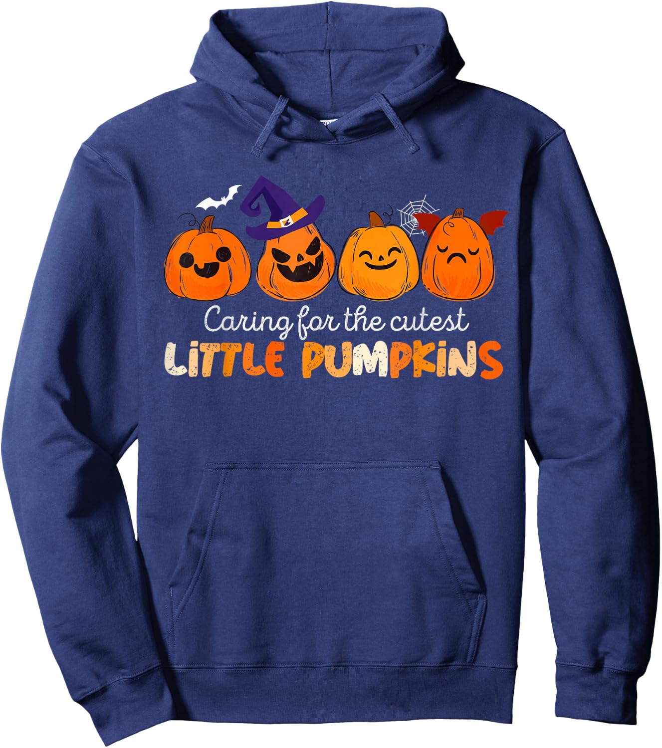 NICU Nurse Halloween Cutest Pumpkins Mother Baby Nurse Fall Hoodie - Hoodie | Navy