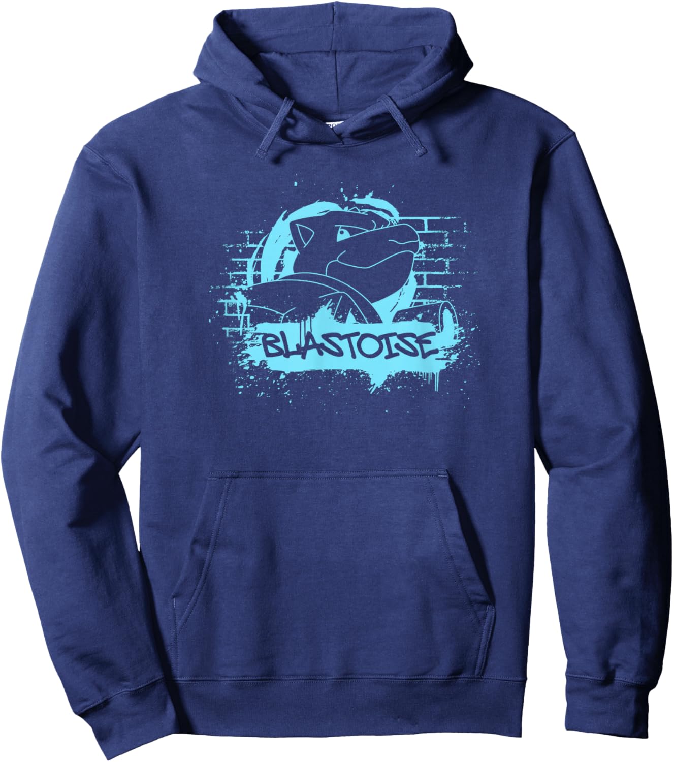 Pokémon Blastoise Blue Street Art Graffiti Logo Hoodie - Hoodie | Navy