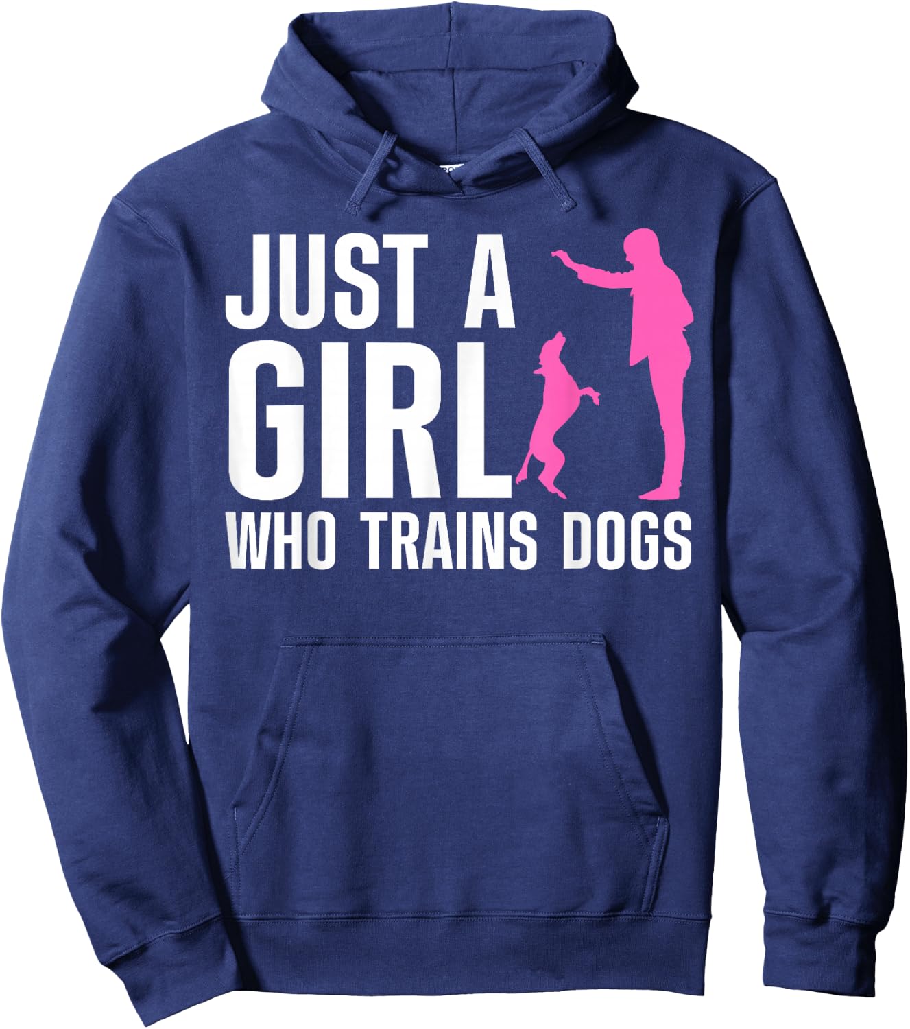 Cute Dog Trainer Girls Training Dog Lover Owner Hoodie - Hoodie | Navy
