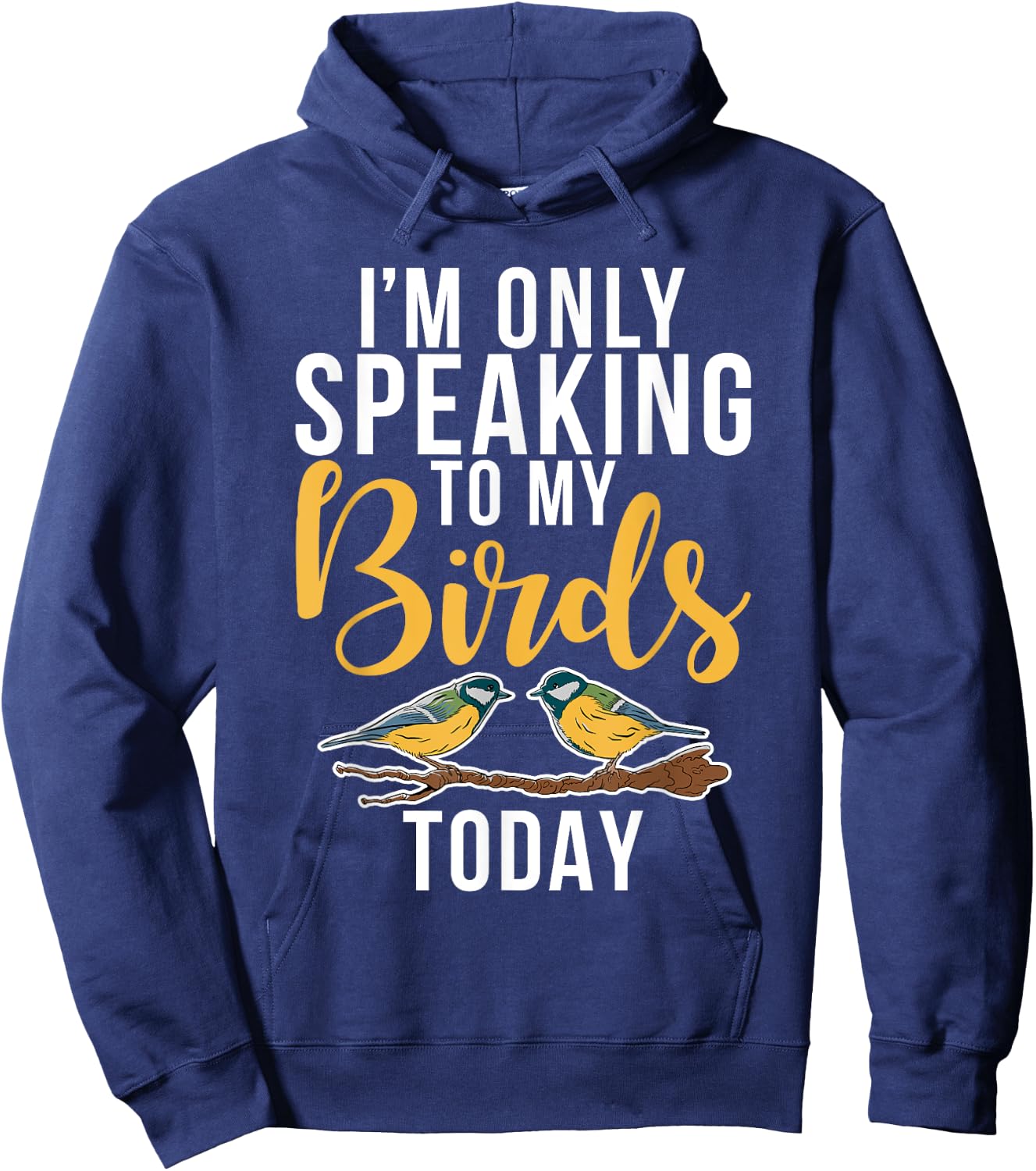 Im only speaking to my Birds today Bird Lover Hoodie - Hoodie | Navy