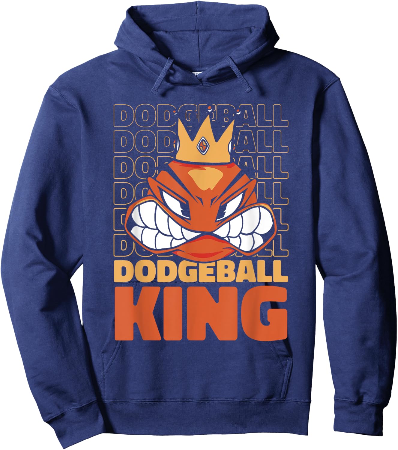 Dodgeball King Game Prisonball Team Player Dodgeball Hoodie - Hoodie | Navy