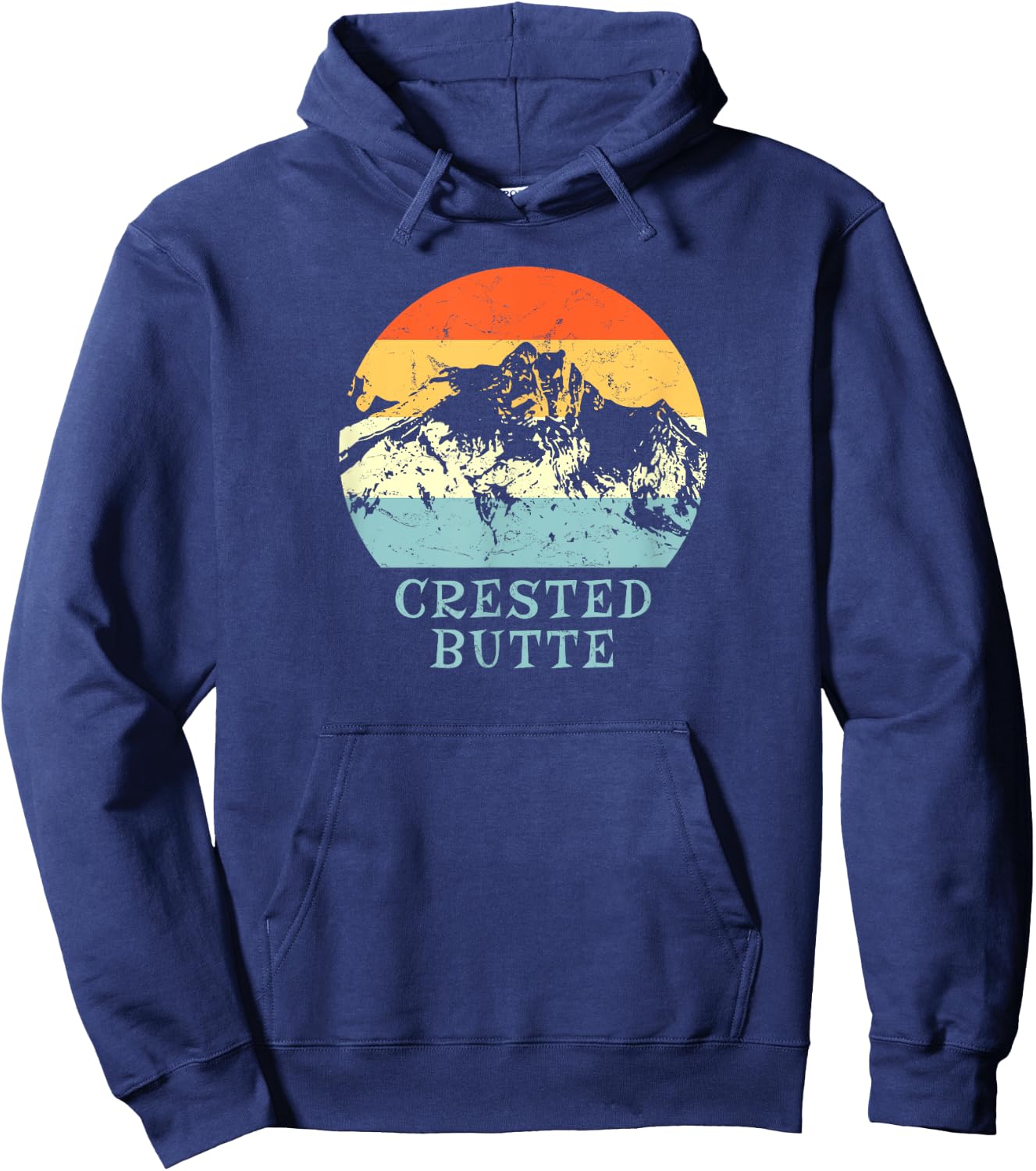 Crested Butte, Colorado Snow Ski & Outdoor Paradise Hoodie - Hoodie | Navy