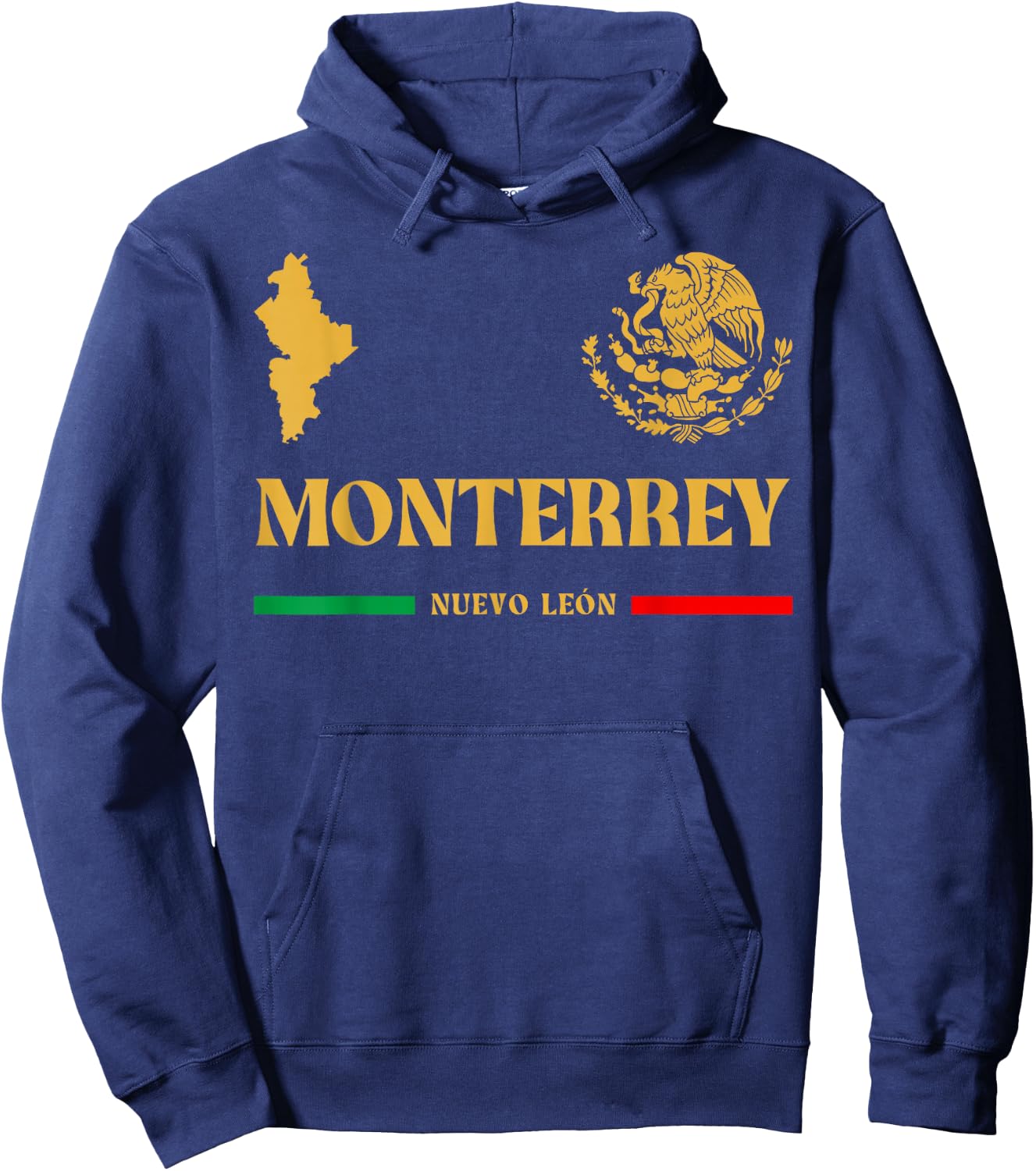 Monterrey Mexico Emblem, Monterrey Hoodie - Hoodie | Navy