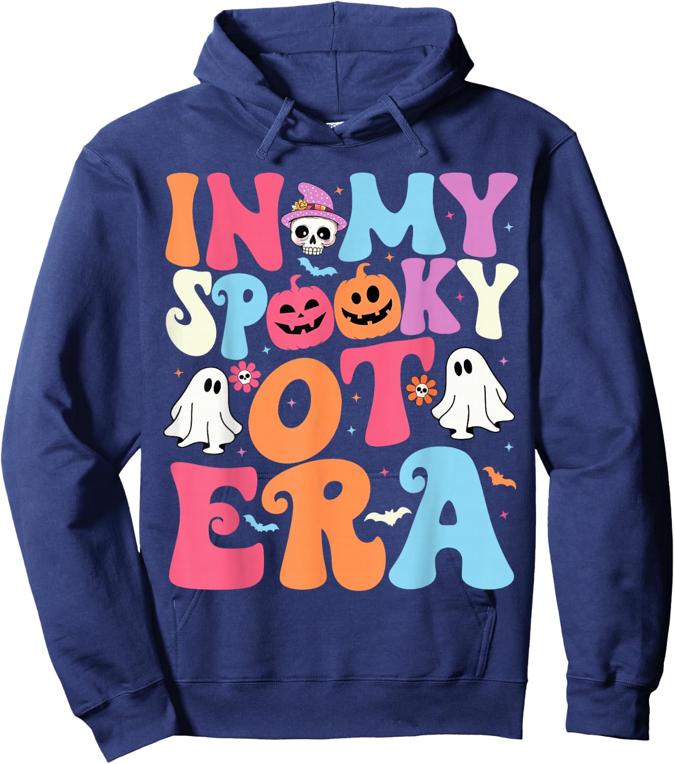 Groovy In My Spooky OT Era Occupational Therapy OT Halloween Hoodie - Hoodie | Navy
