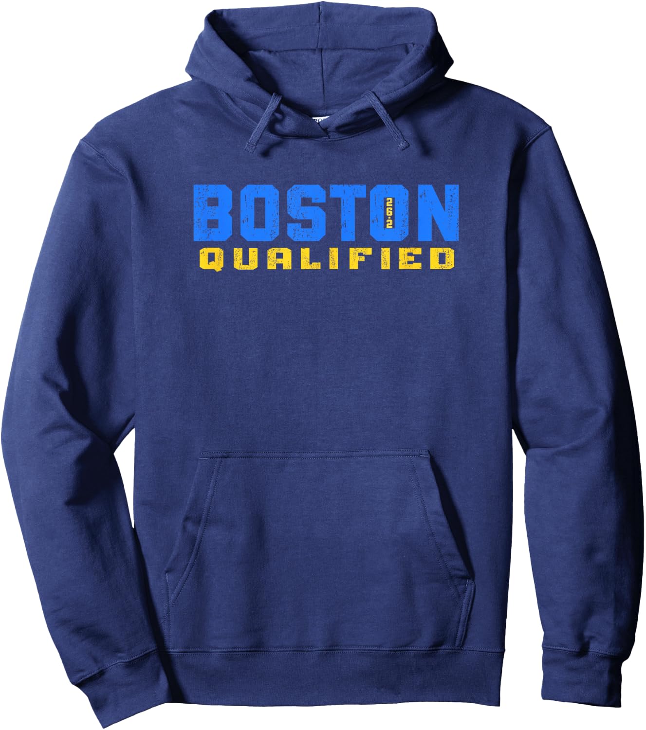Boston 26.2 Qualified Shirt Runner in Training Qualifier Hoodie - Hoodie | Navy