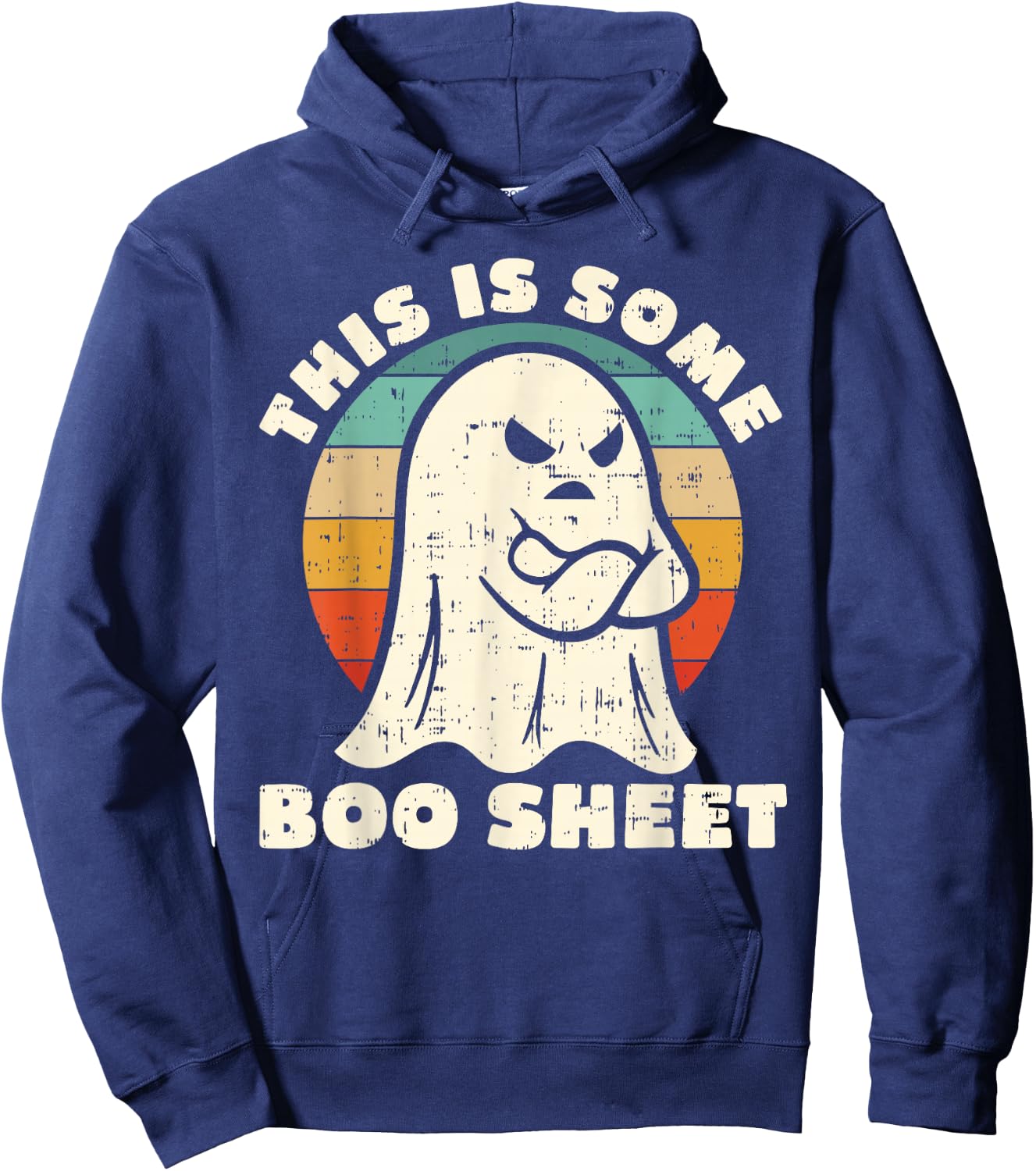 This is Some Boo Sheet Funny Halloween Costumes Men Women Hoodie - Hoodie | Navy