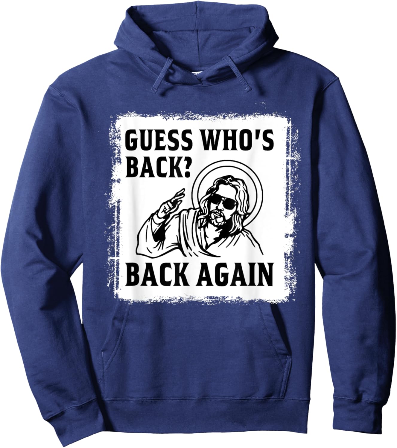 Guess Who's Back? Back Again Easter Day Jesus Christian Hoodie - Hoodie | Navy