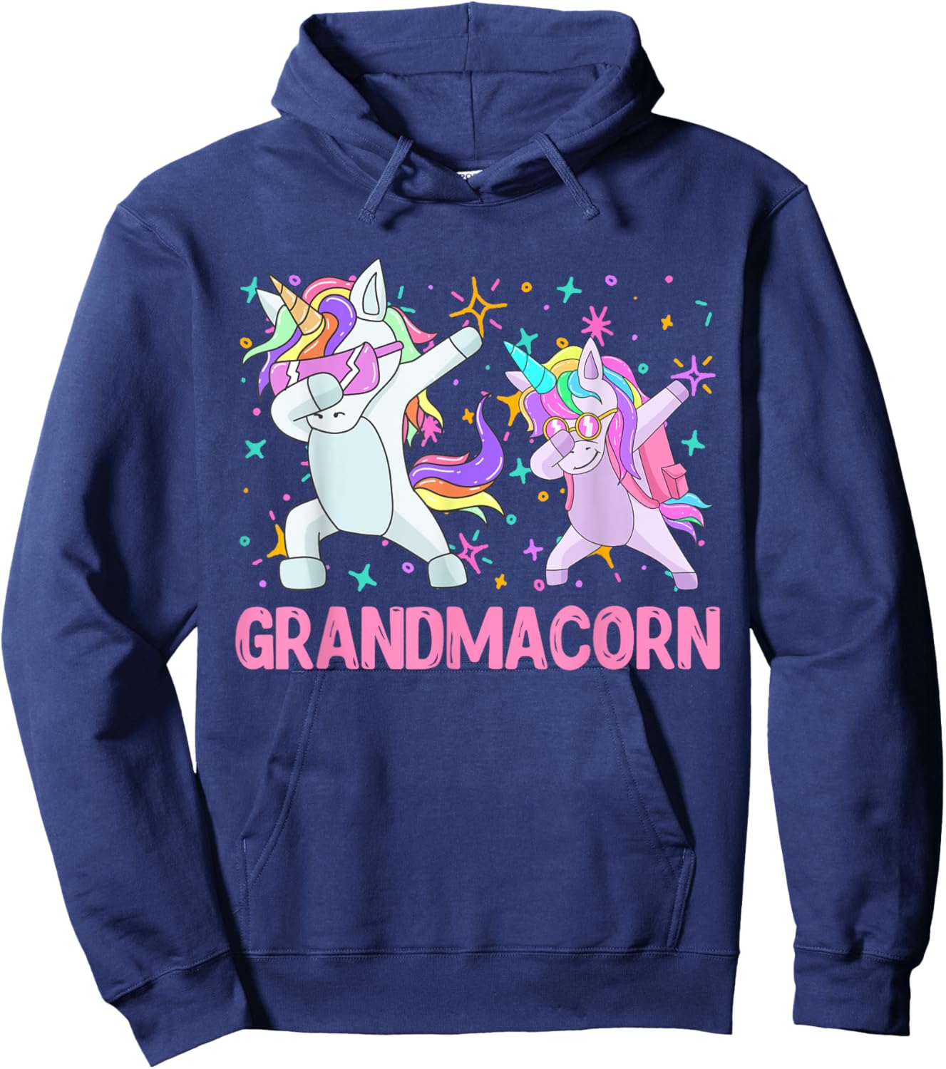 Grandmacorn Mother's day Unicorn Granny Grandma Hoodie - Hoodie | Navy