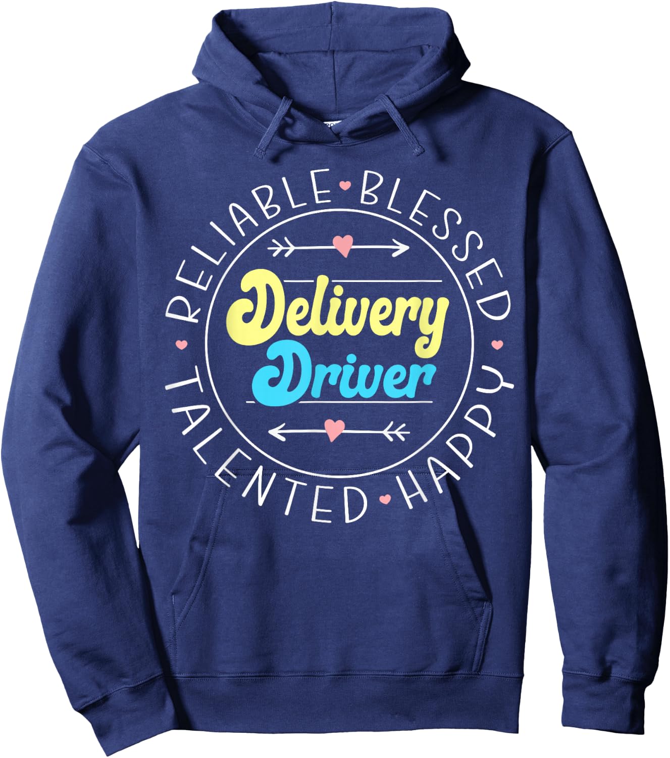 Funny Delivery Truck Driver Courier Postal Worker Delivery Driver - Men's Classic Fit Black Short Sleeve - Small Hoodie - Hoodie | Navy