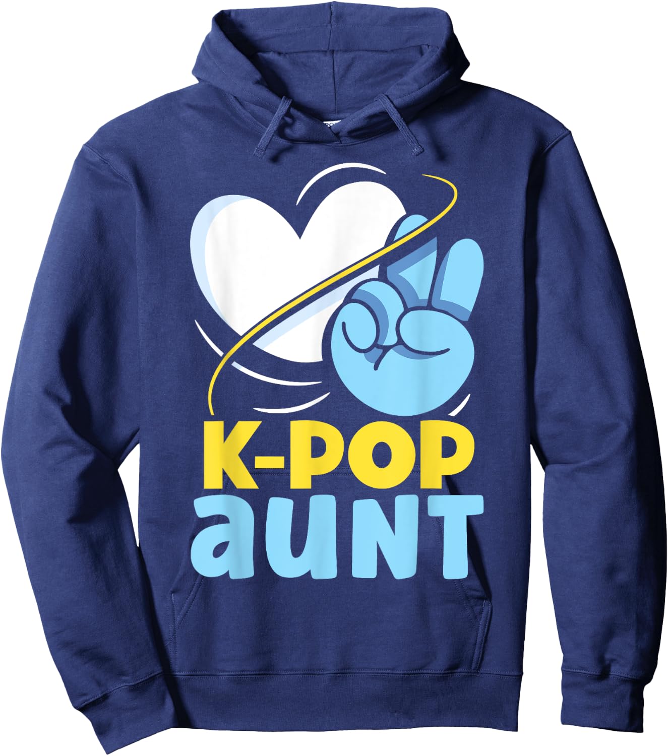 K-POP Aunt Music Korean K-Pop Lover Cute Hoodie - Hoodie | Navy