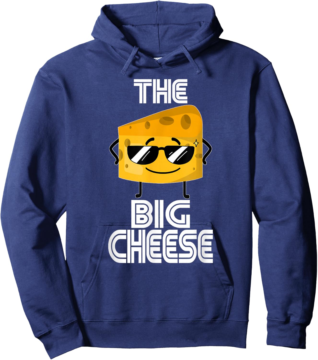 Who's Boss Here- The CEO Dad Funny Sunglasses The Big Cheese Hoodie - Hoodie | Navy
