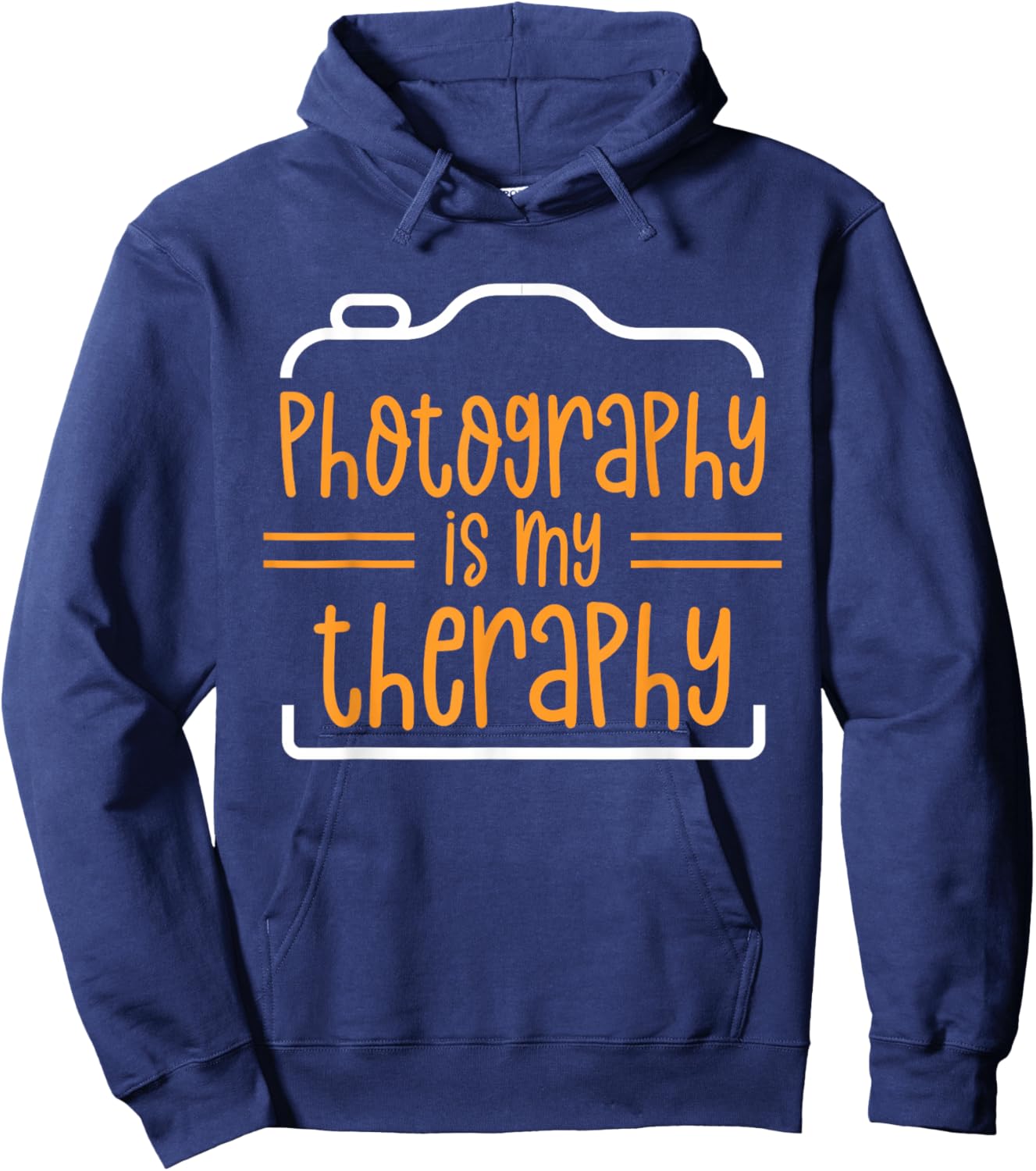 Photography Is My Therapy Photographer Camera Photographers Hoodie - Hoodie | Navy