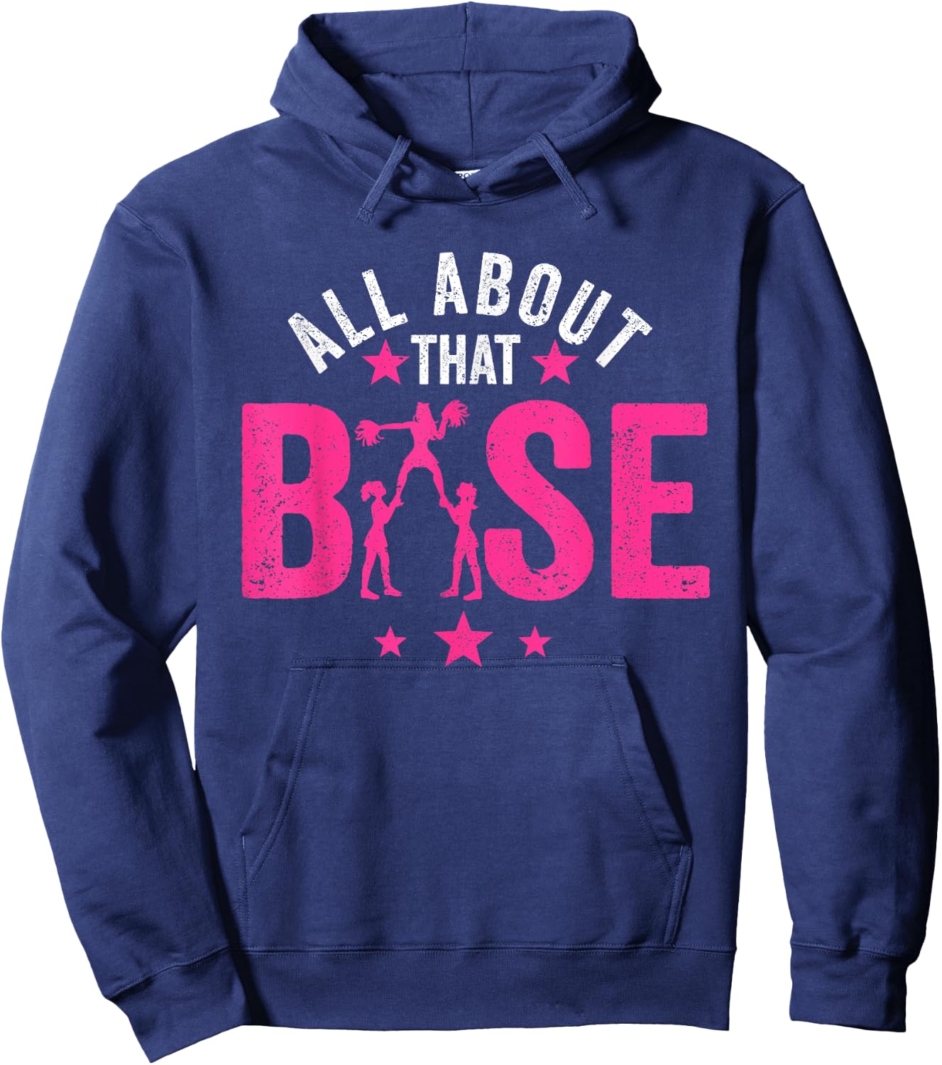 All About That Base Cheerleading design, Cheer , Cheerle Hoodie - Hoodie | Navy