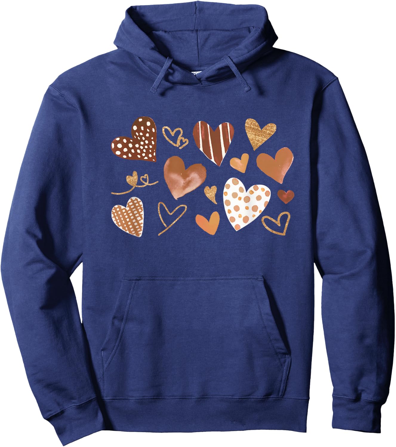 Diversity Heart Skin Tones Black Pride Melanin Kindness Hoodie - Hoodie | Navy