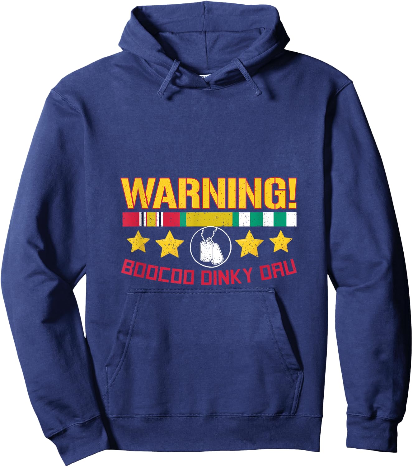 Warning Boocoo Dinky Dau Hoodie - Hoodie | Navy