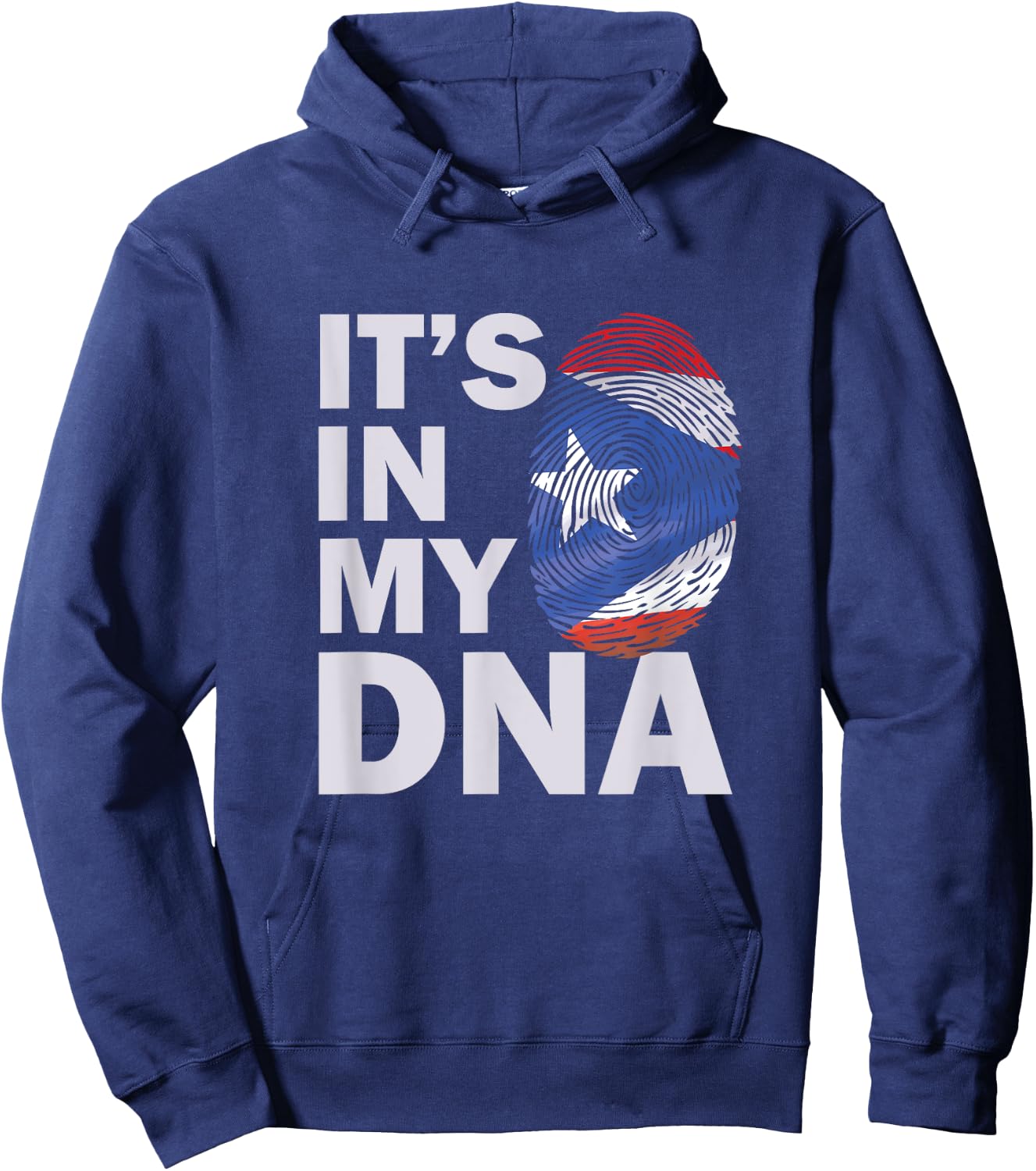 Puerto Rico In My DNA | Puerto Rican Flag | Puerto Ricans Hoodie - Hoodie | Navy