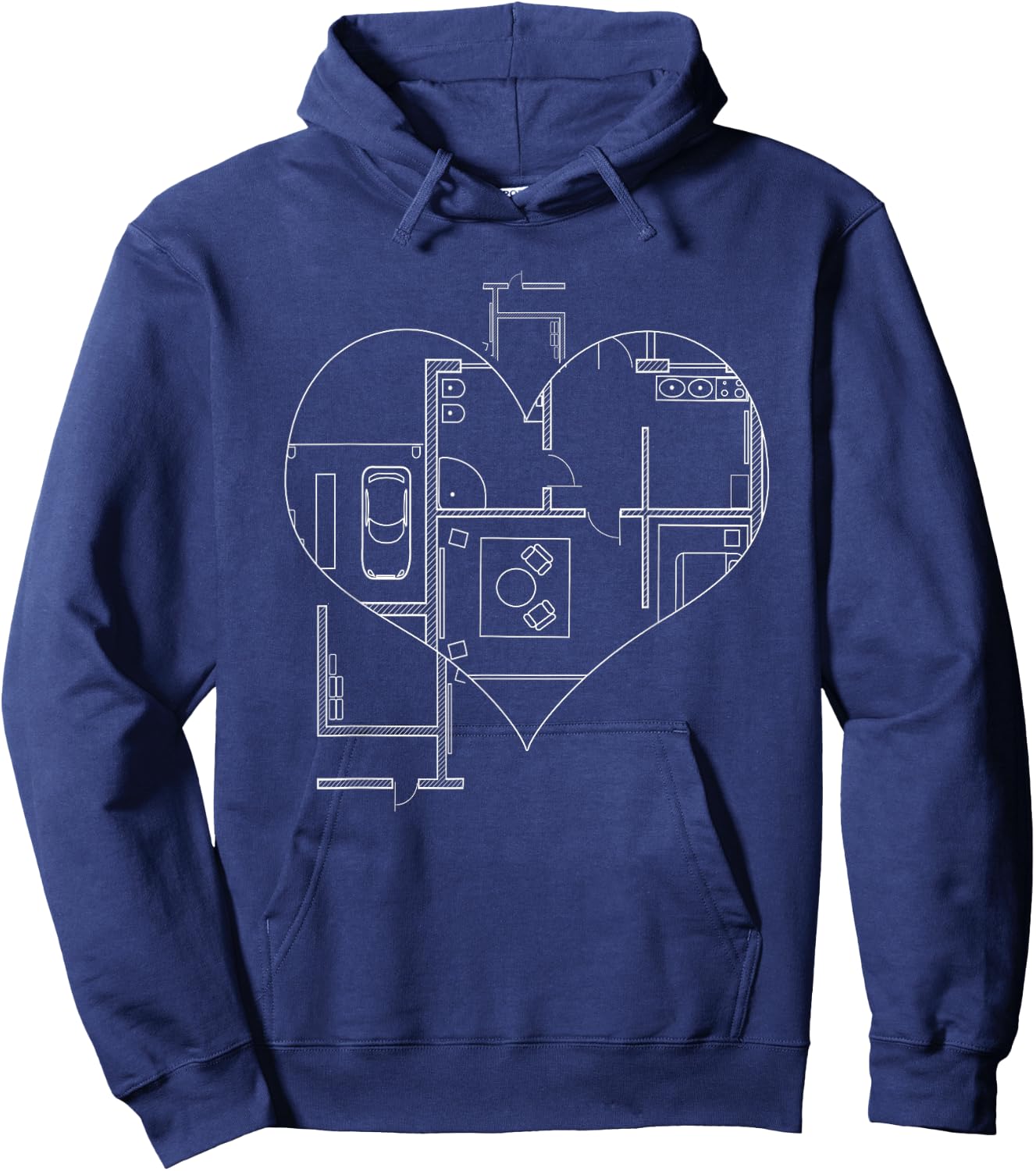 Funny Architect Graduation & Architect Student Architecture Hoodie - Hoodie | Navy