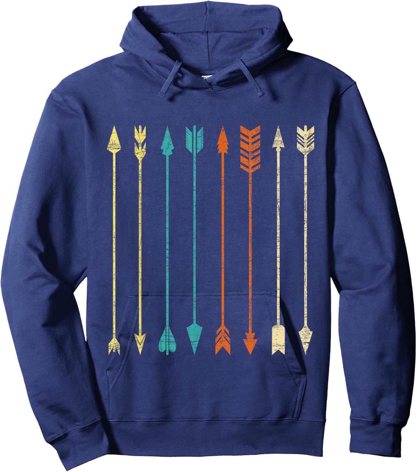 Colorful Arrows - Archery Bowman Bowhunting Archer Hoodie - Hoodie | Navy