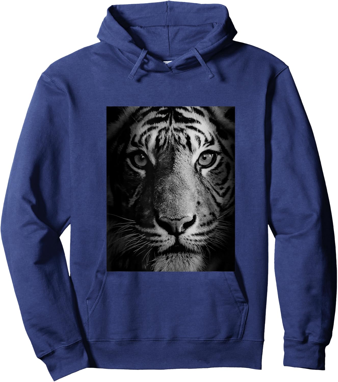 The Mountain White Tigers of Bengal Illustration Graphic Hoodie - Hoodie | Navy