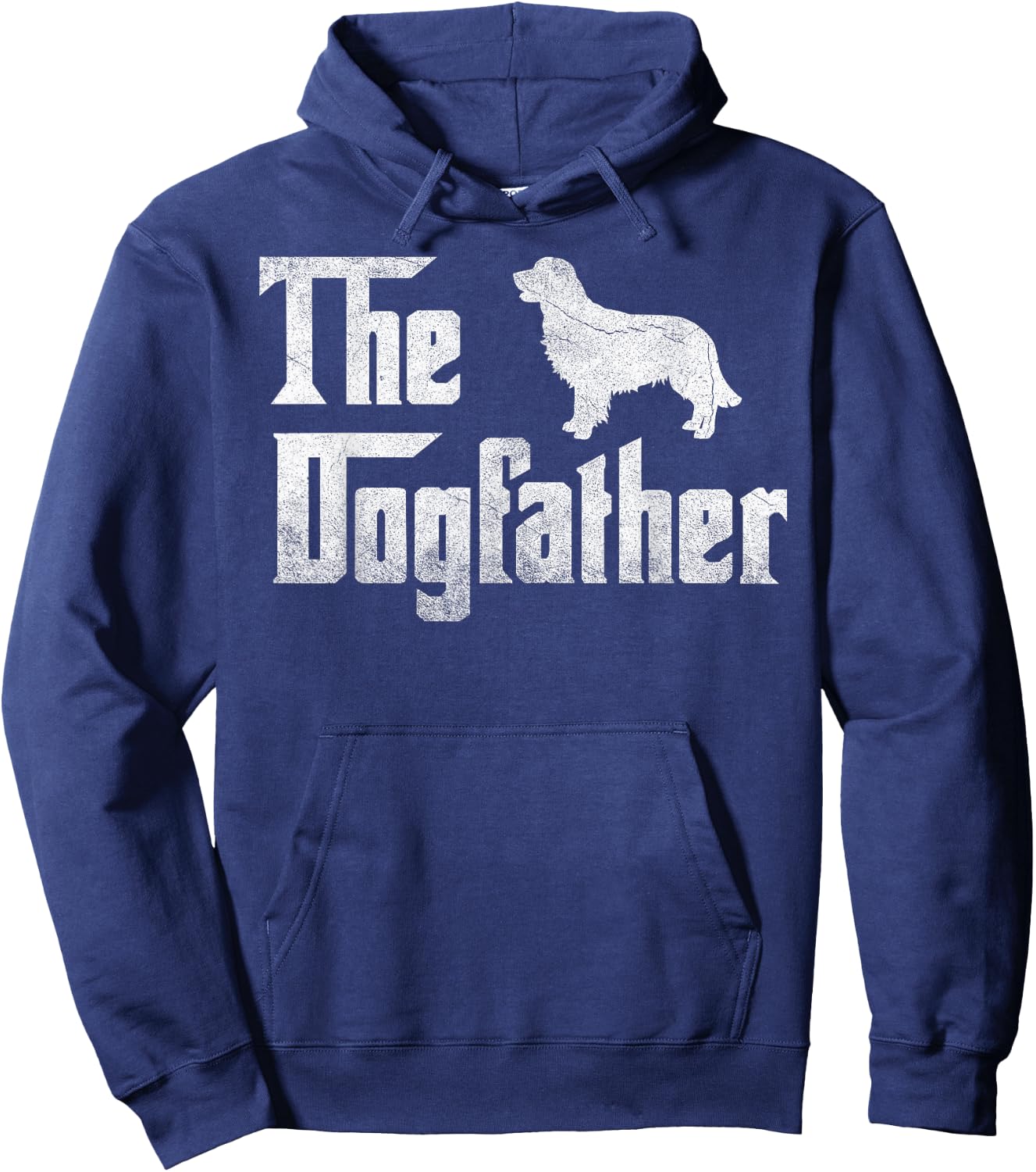 Golden Retriever The Dogfather Father Dog Lover Gift Men Hoodie - Hoodie | Navy
