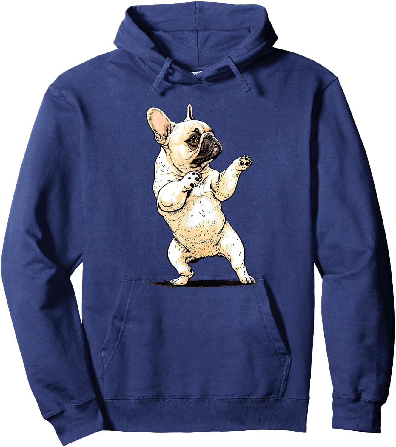 Funny French Bulldog Frenchie Dancing Dabbing The Dab Women Girls Kids Hoodie - Hoodie | Navy