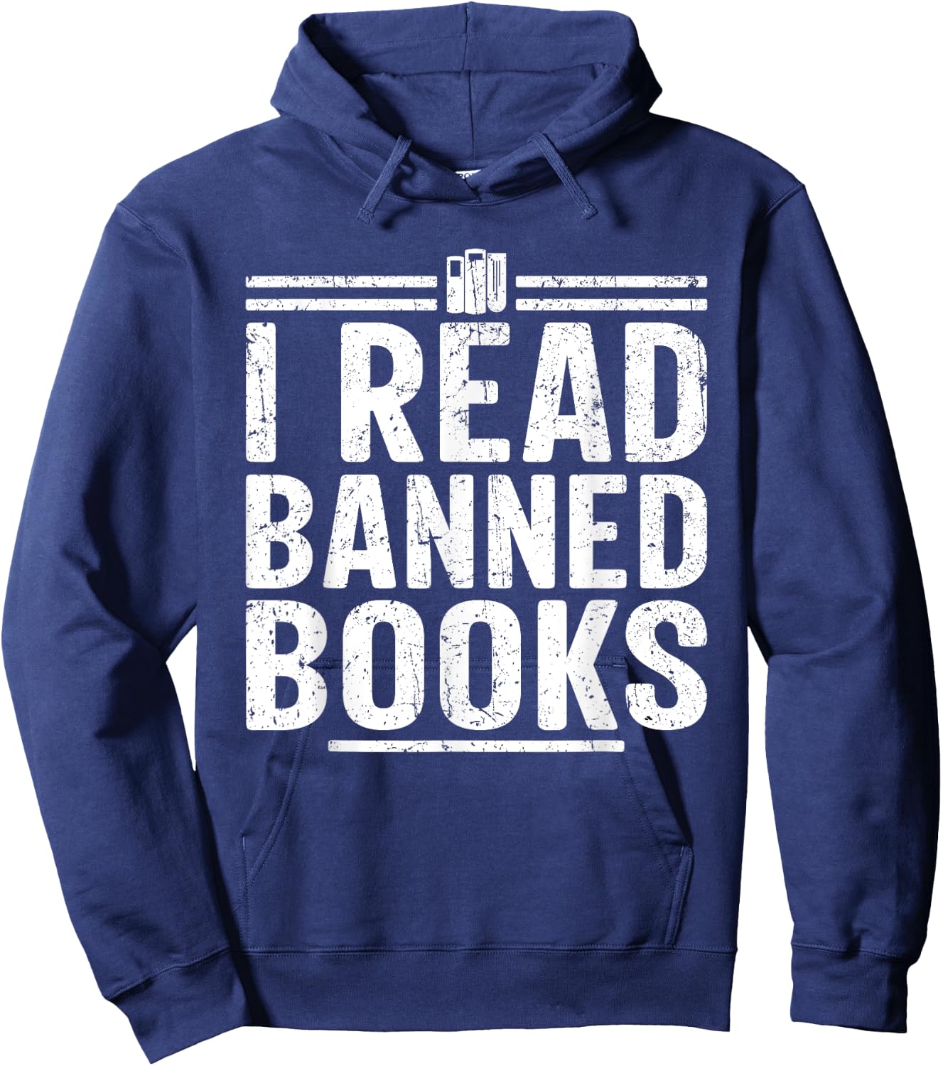 I Read Banned Books Week Librarian Freedom Reader Hoodie - Hoodie | Navy